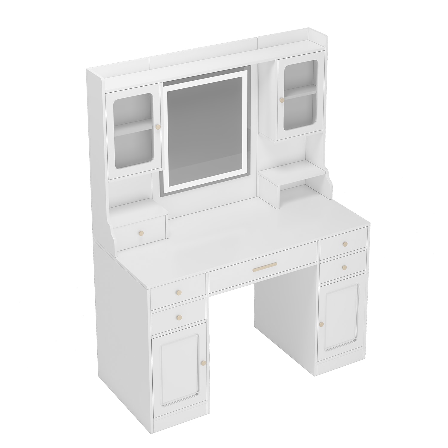 Siavonce XH49145 41.34-in White Makeup Vanity