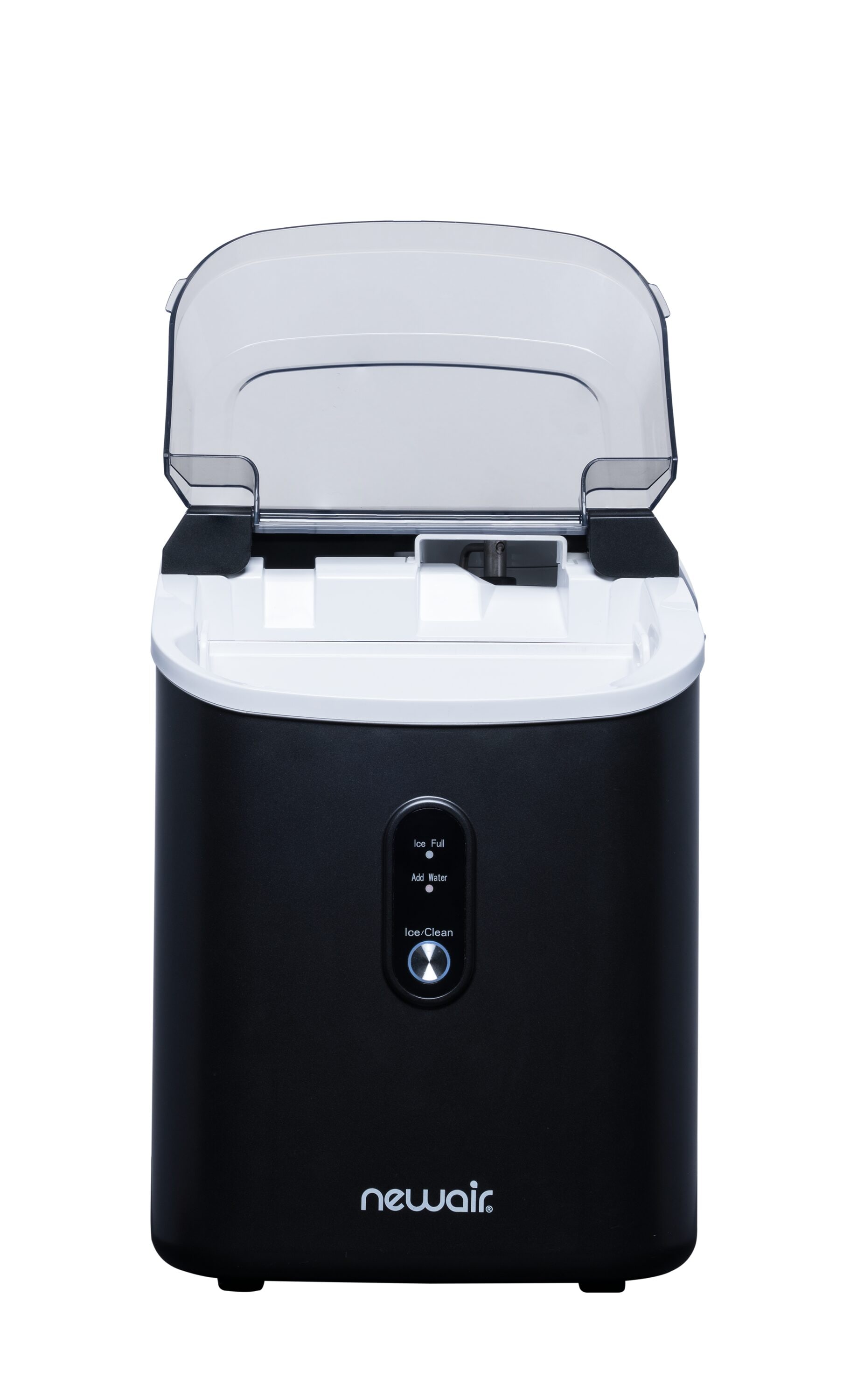 NewAir 44-lb Tip-out Door Countertop or Portable Nugget Ice Maker (Black  Stainless Steel) in the Ice Makers department at