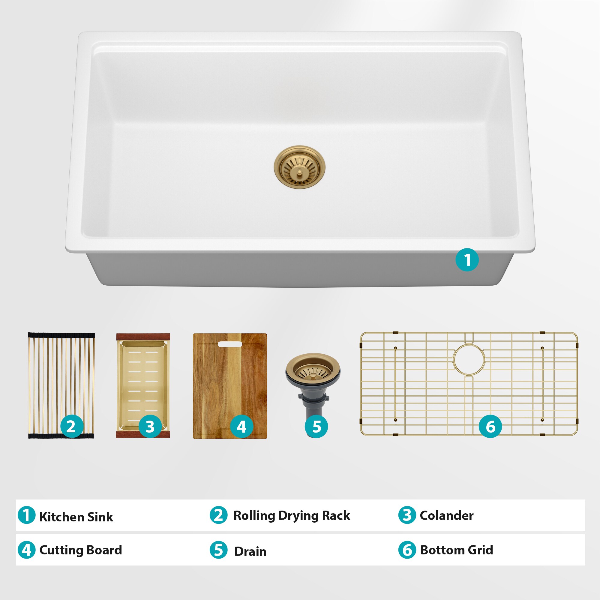 Dimakai DI-LO363893P Kitchen-Sinks - View #5