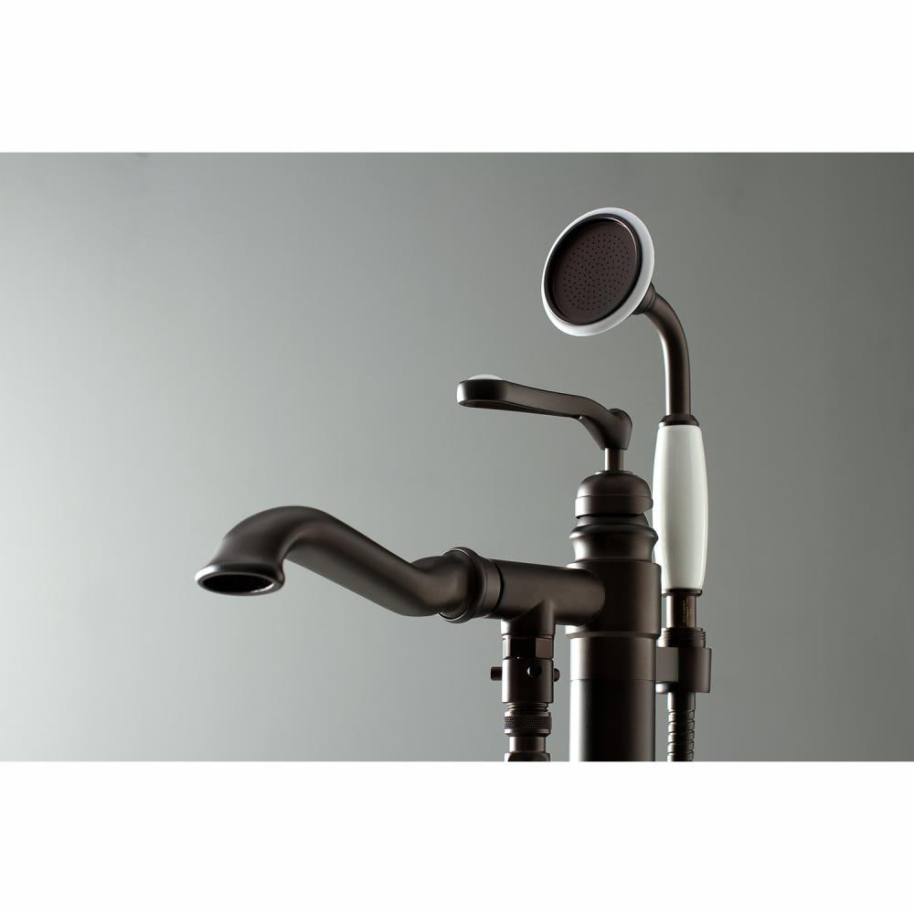 Kingston Brass WLKS7015RL Royale Oil-rubbed bronze 1-handle Freestanding Low-arc Bathtub Faucet with Hand Shower ( Valve Included )