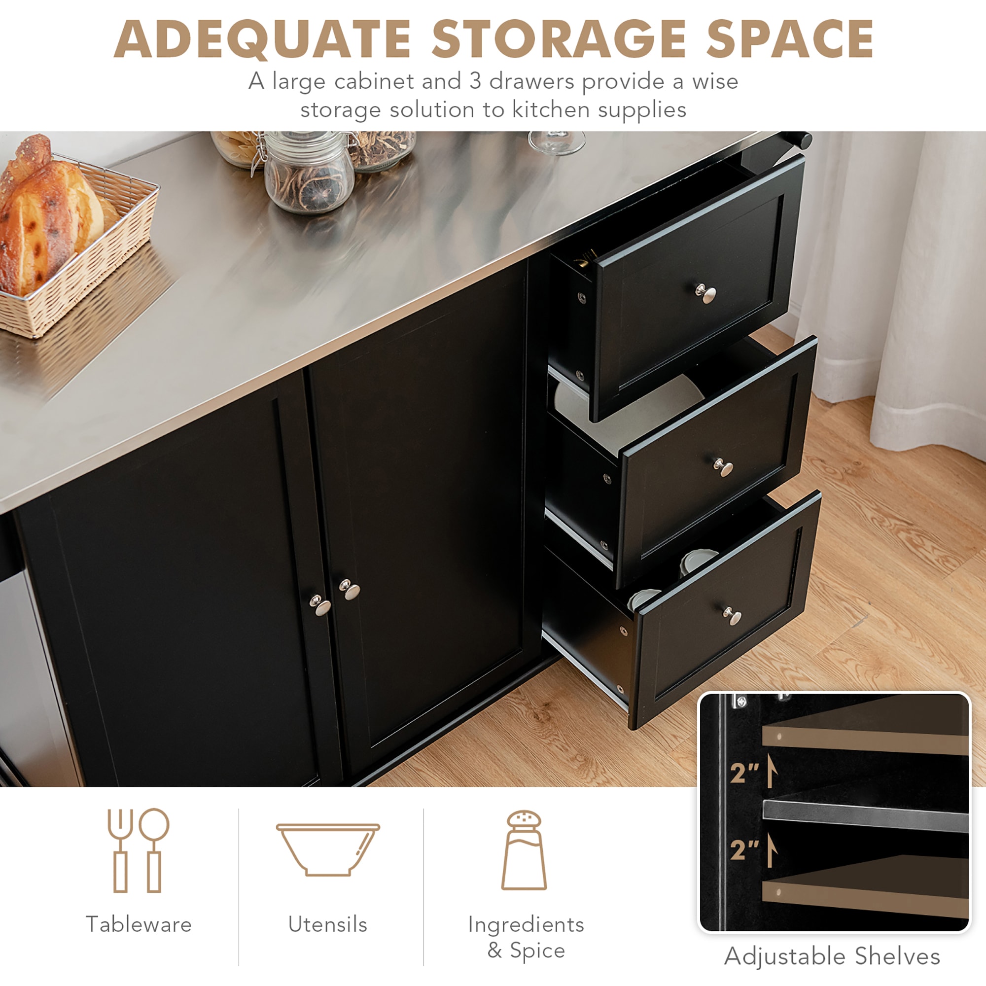 Costway SXL00065 Kitchen-Furniture - View #4