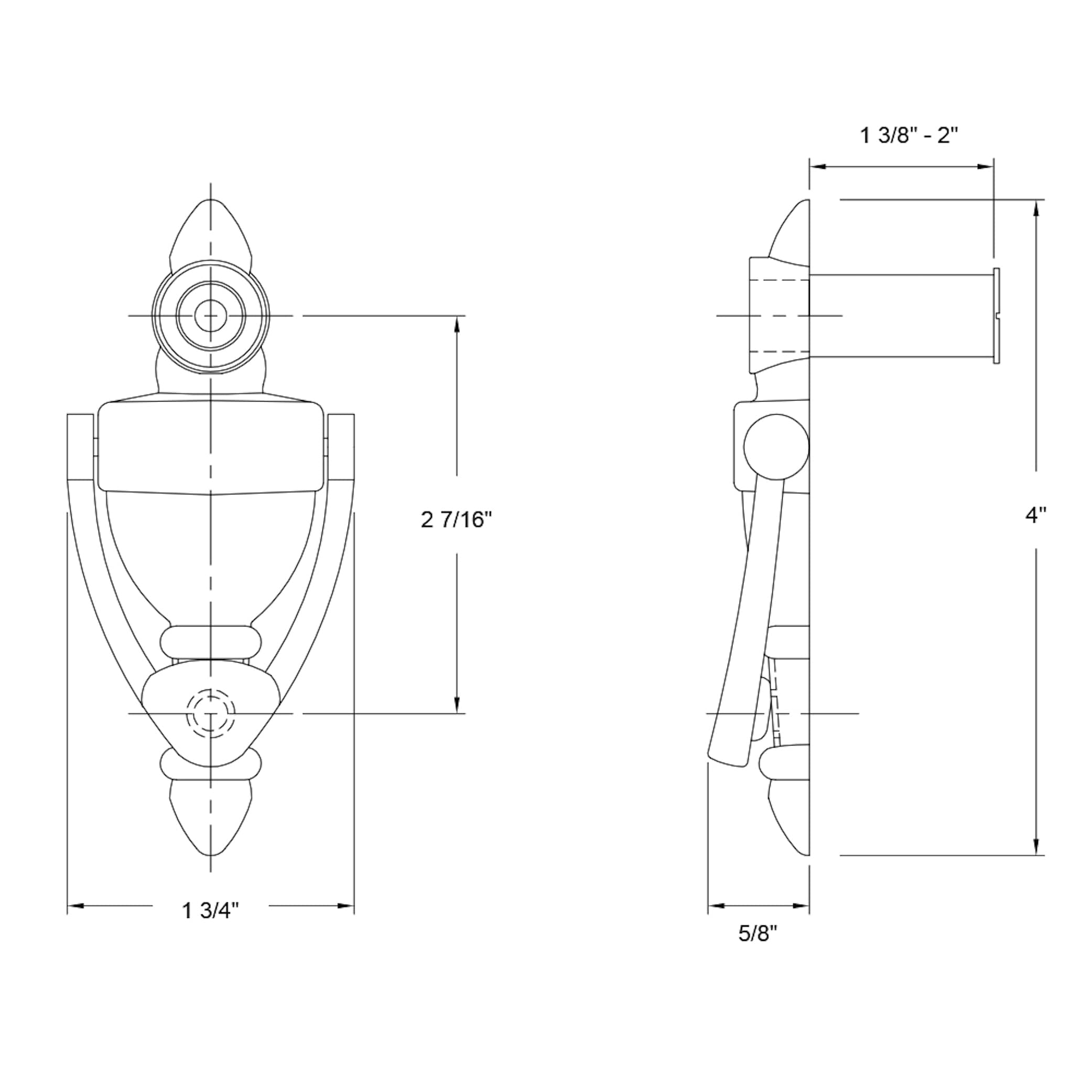 Delaney Hardware 400410 Entry-Door-Knockers - View #4
