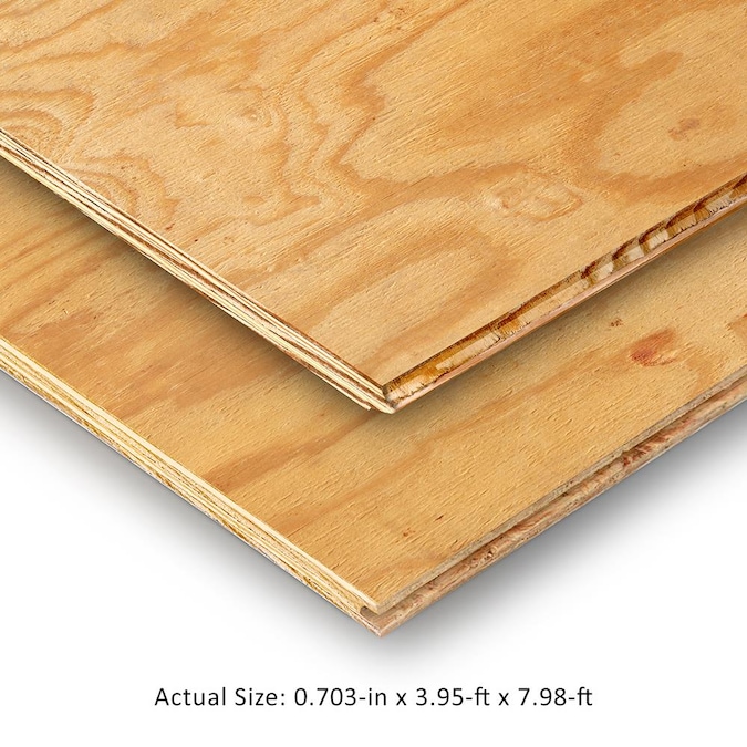 Ft X 8 Pine Plywood Suloor, What Size Plywood For Vinyl Flooring