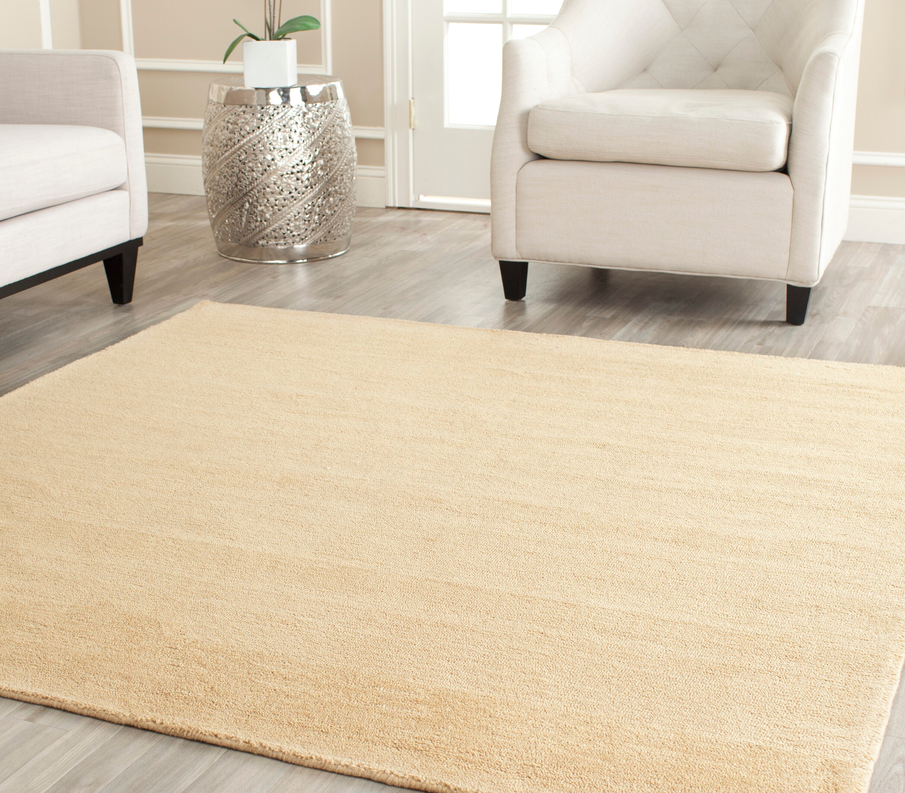  Himalaya 610 Beige Solid / Tonal 6ft x 6ft Square Rug