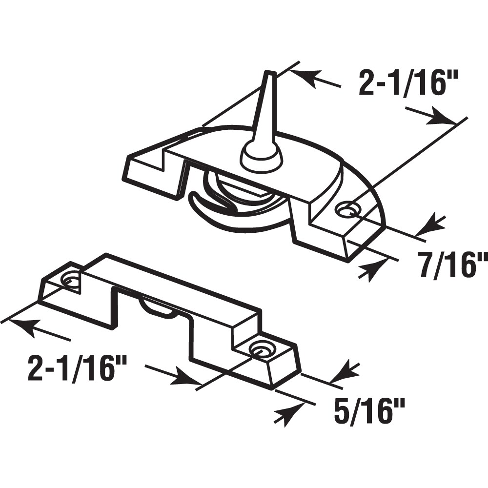 Prime-Line F 2763 Horizontal-Sliding-Window-Sash-Locks - View #2