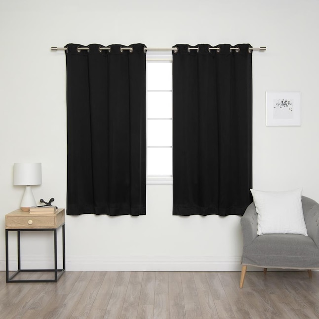 Curtains Ds Department At, Black And White Curtains Blackout