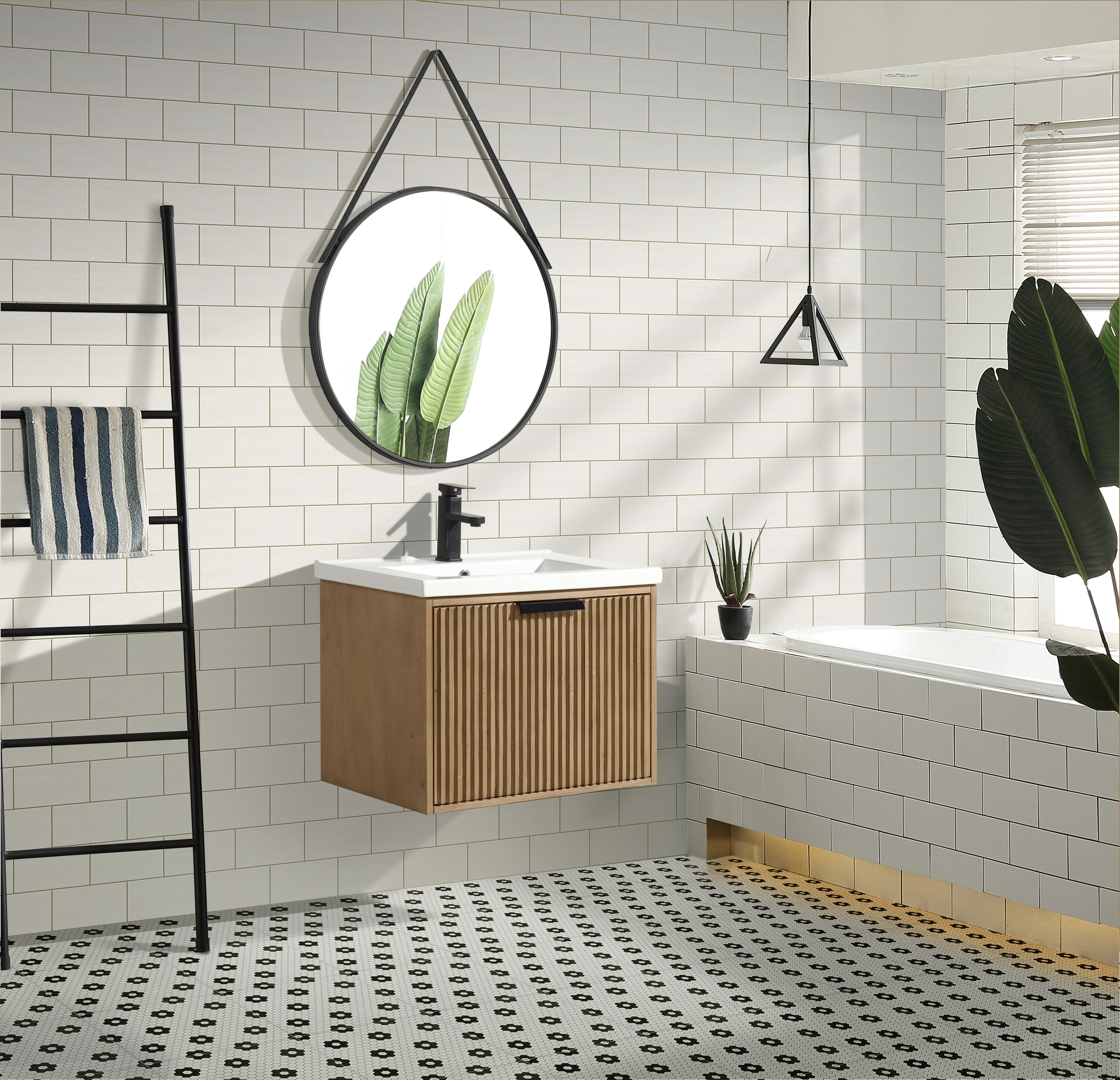 Ari Kitchen & Bath AKB-DIEGO-24-WTHFR Bath-Vanity-Combo - View #8