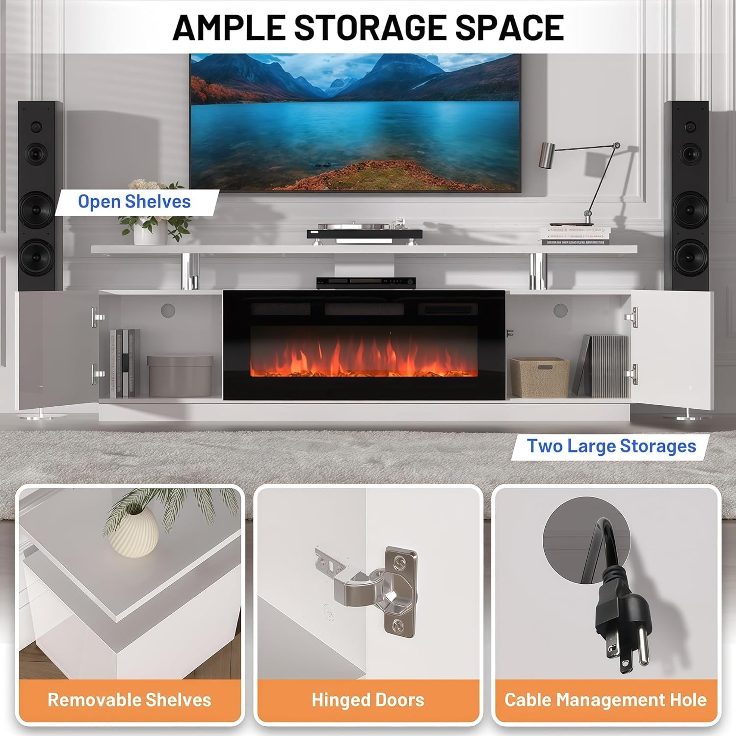 WhizMax PHK-34HWP8RS-KLN Electric-Fireplace-Fireboxes - View #3