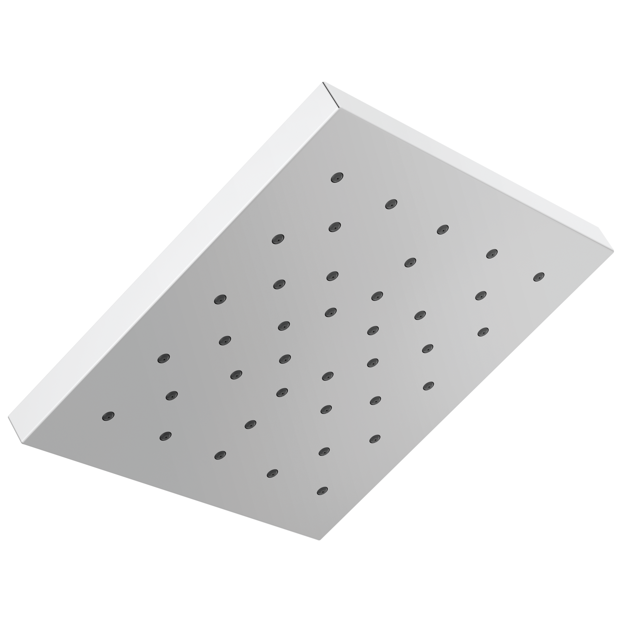 Delta 52161-PR25 1.0 -Spray Lumicoat Chrome 12-in Square Fixed High Pressure Rain Shower Head 2.5 GPM