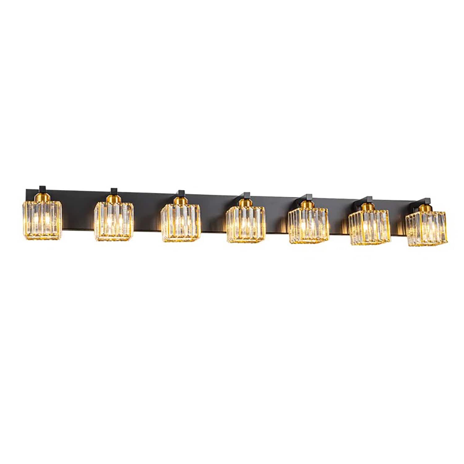EDISLIVE Y81010000054888 51.2-in 7 -Light Black Modern/contemporary Vanity light