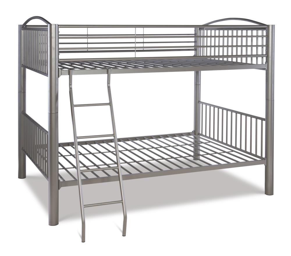 Powell Heavy Metal Pewter Full Over, Heavy Metal Full Over Bunk Bed