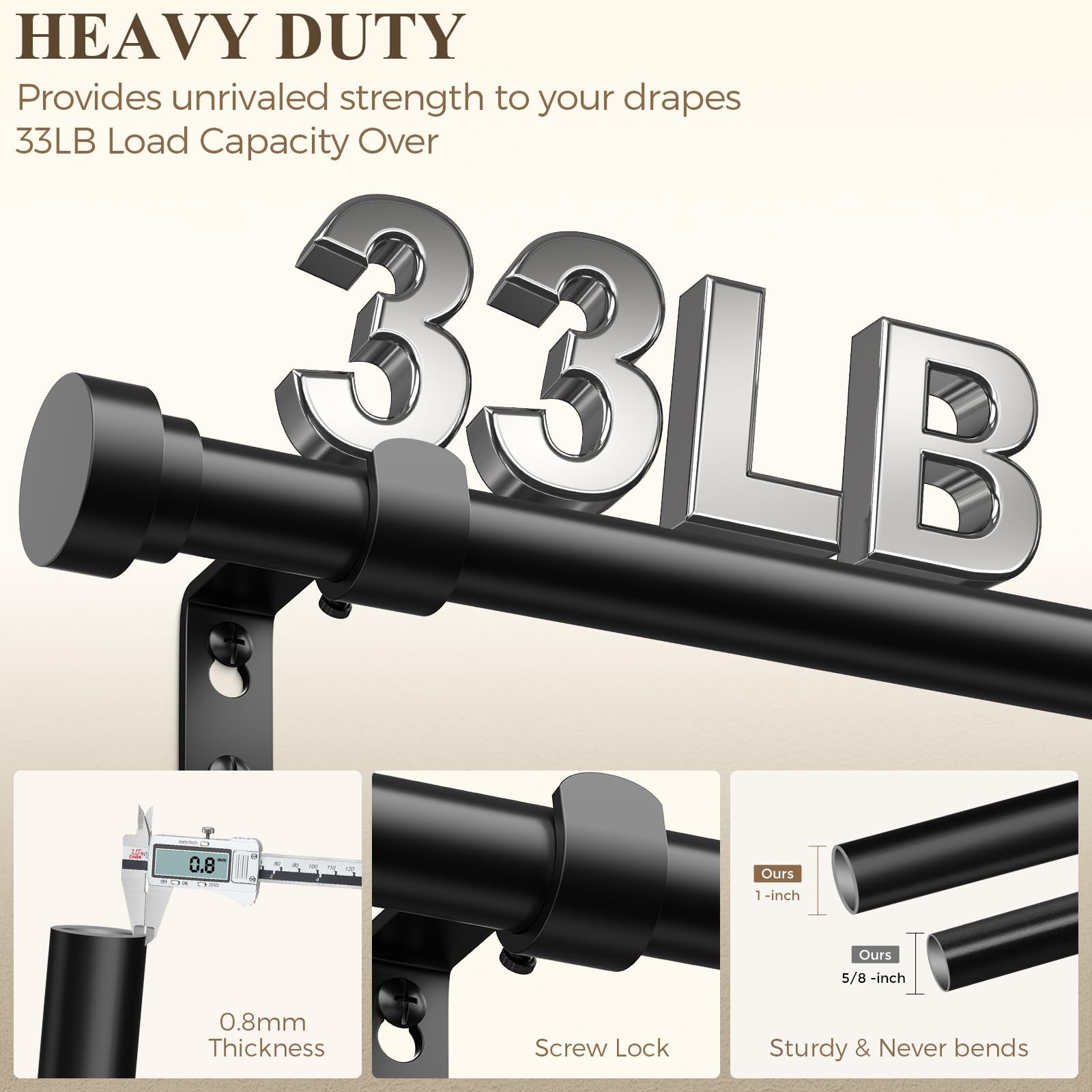 KIWDZFU LKI0818A222 Curtain-Rods - View #4