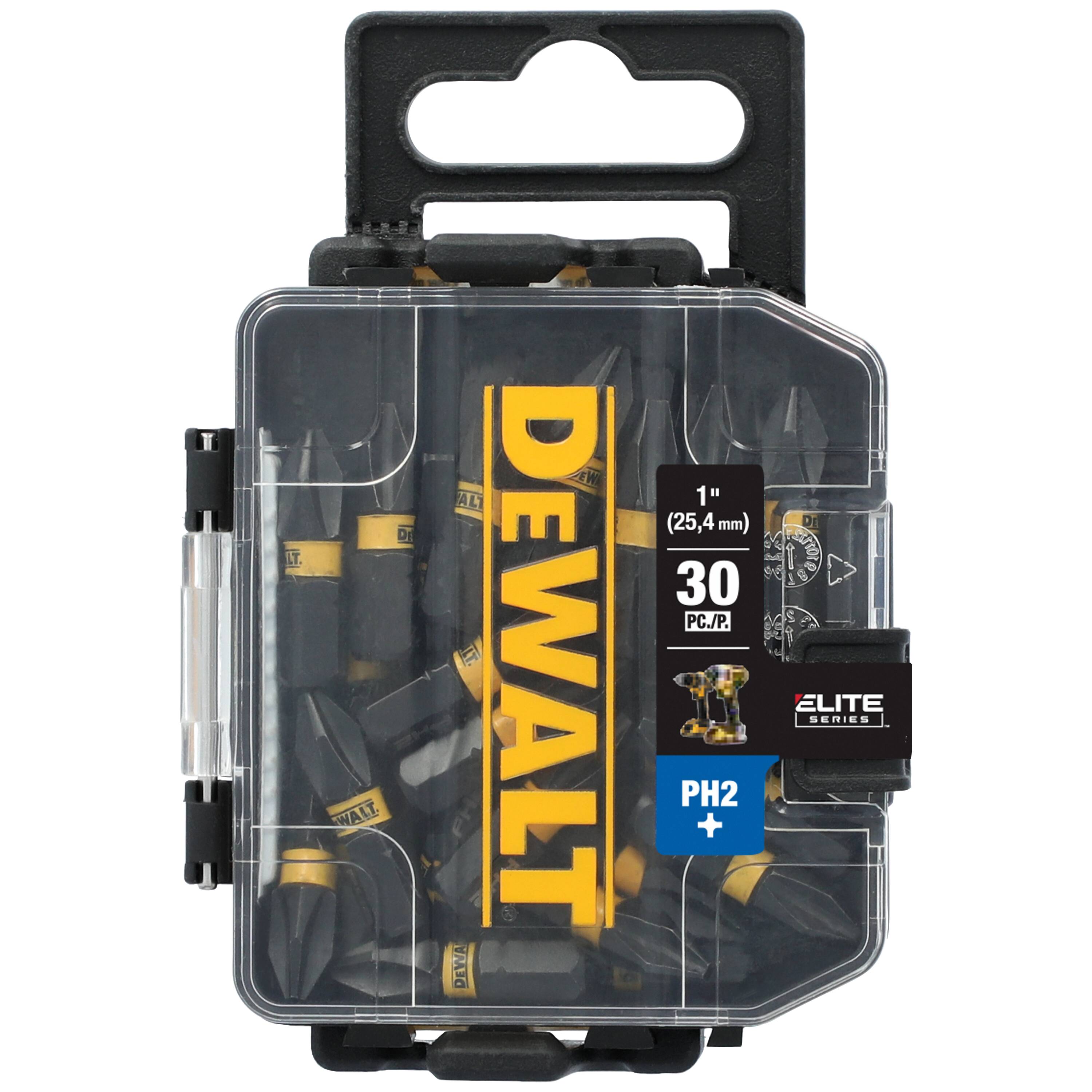 DEWALT DWAFE1PH2IR30 ELITE SERIES 1/4-in x 1-in Phillips Impact Driver Bit Set 30 -Piece