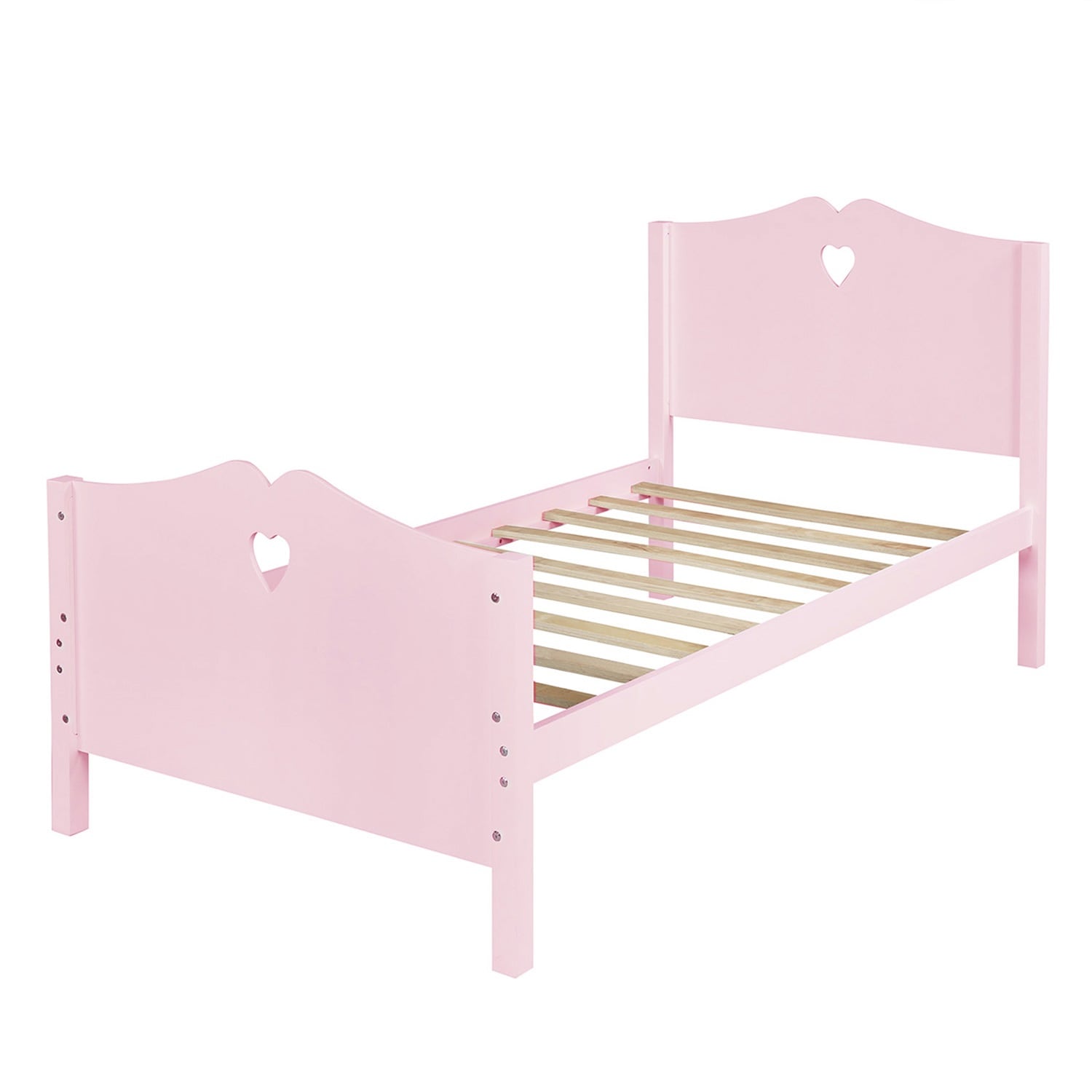 CASAINC LF-LP000070AAH Wood platform bed Pink Twin Wood Platform Bed