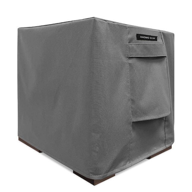 KHOMO GEAR Gray Polyester Side Table (Square) Patio Furniture Cover in ...