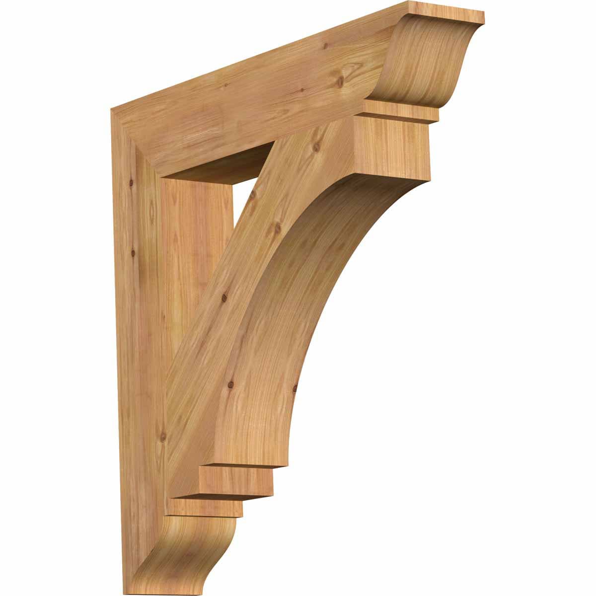 Ekena Millwork BKT06X32X32IMP01SWR Imperial traditional smooth 5-1/2-in x 32-in x 32-in Western red cedar Brown Wood Standard bracket