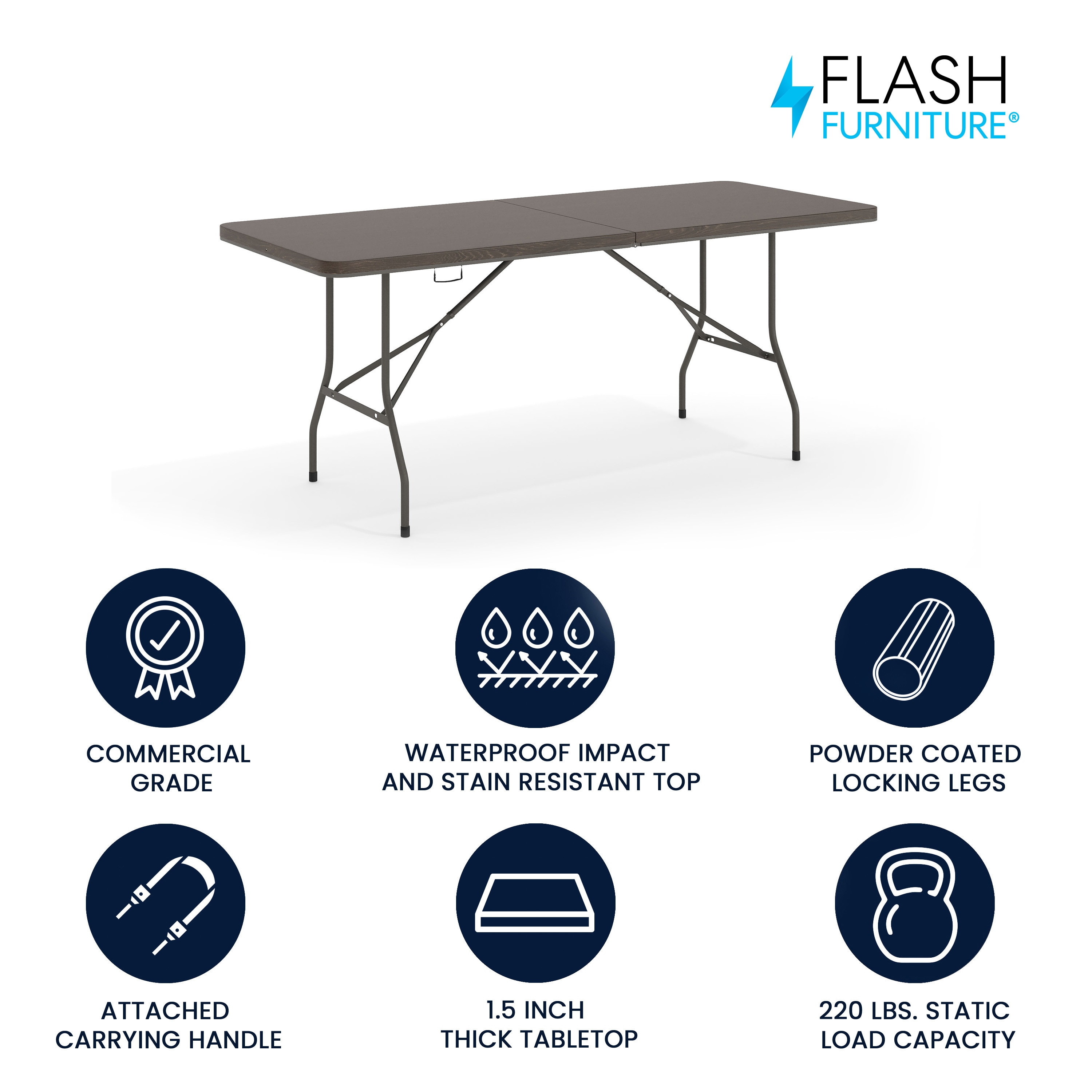Flash Furniture 889142221012 Folding-Tables - View #2
