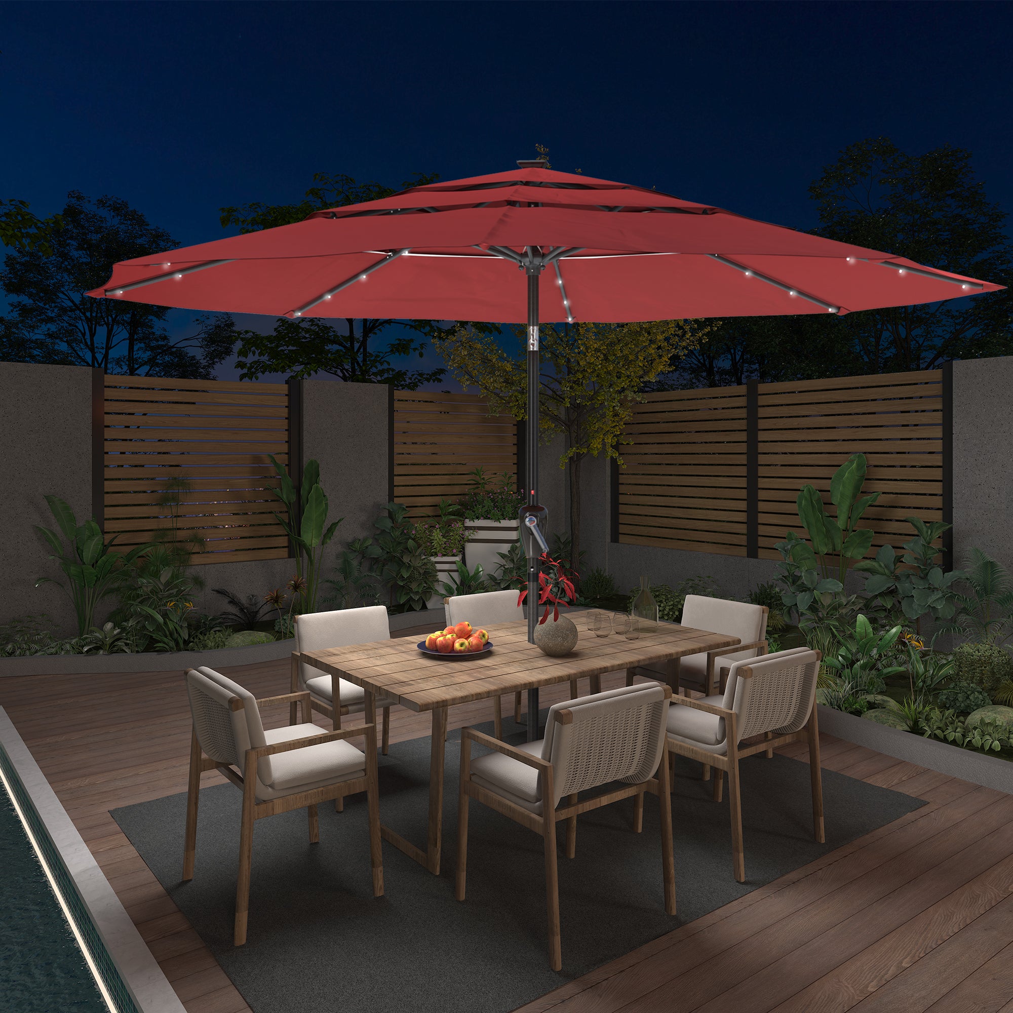 Boyel Living BOHT113LED-RD Umbrellas-2 - View #2