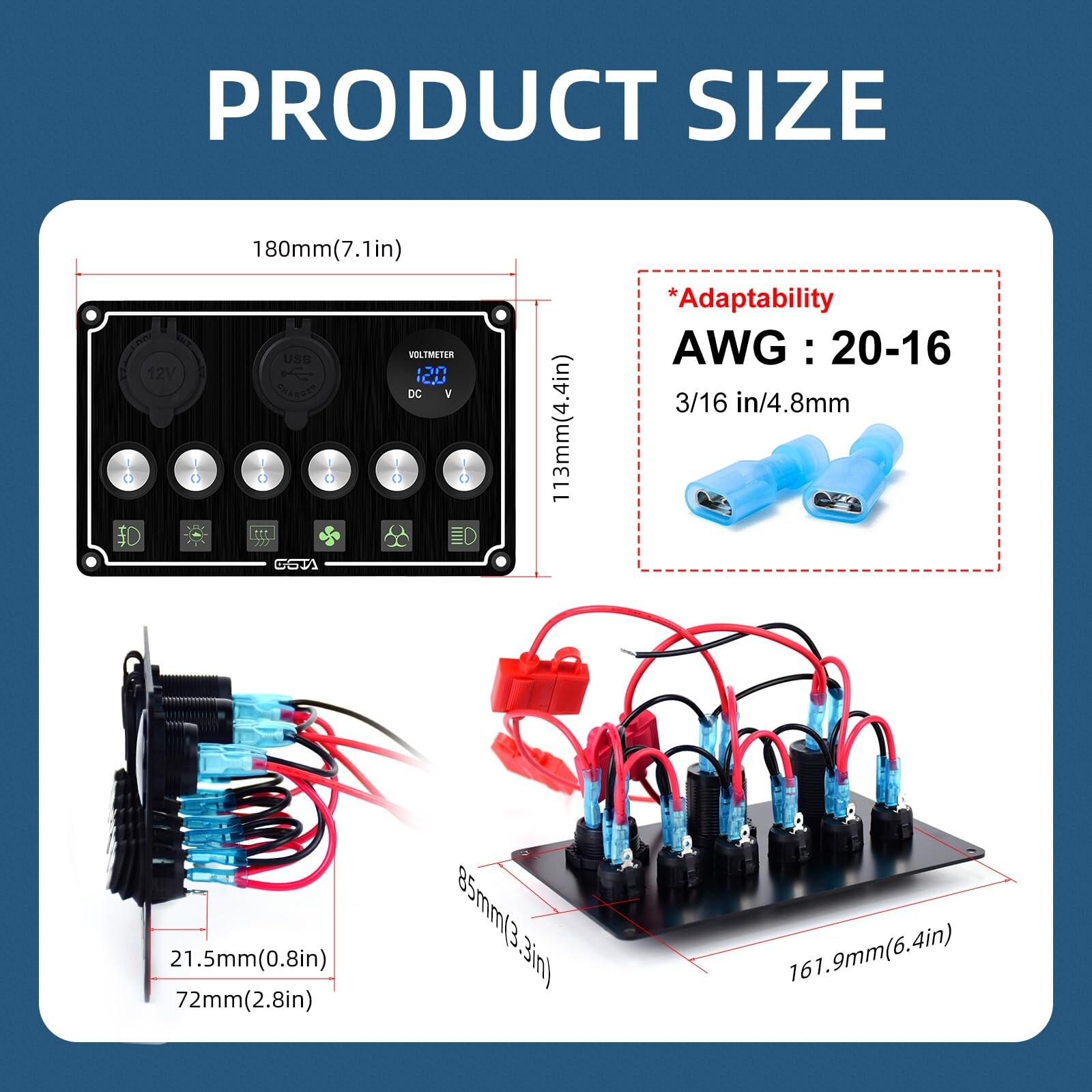 Aoibox LAB4A7XS Boat-Switches - View #3