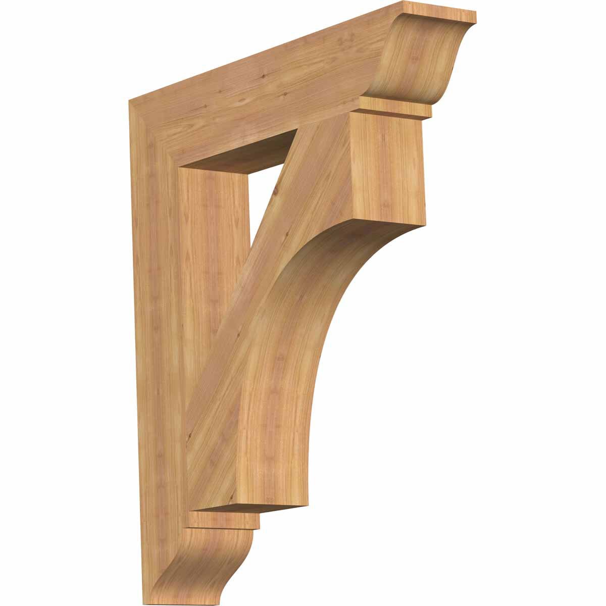 Ekena Millwork BKT06X30X34WTL01SWR Westlake traditional smooth 5-1/2-in x 30-in x 34-in Western red cedar Brown Wood Standard bracket