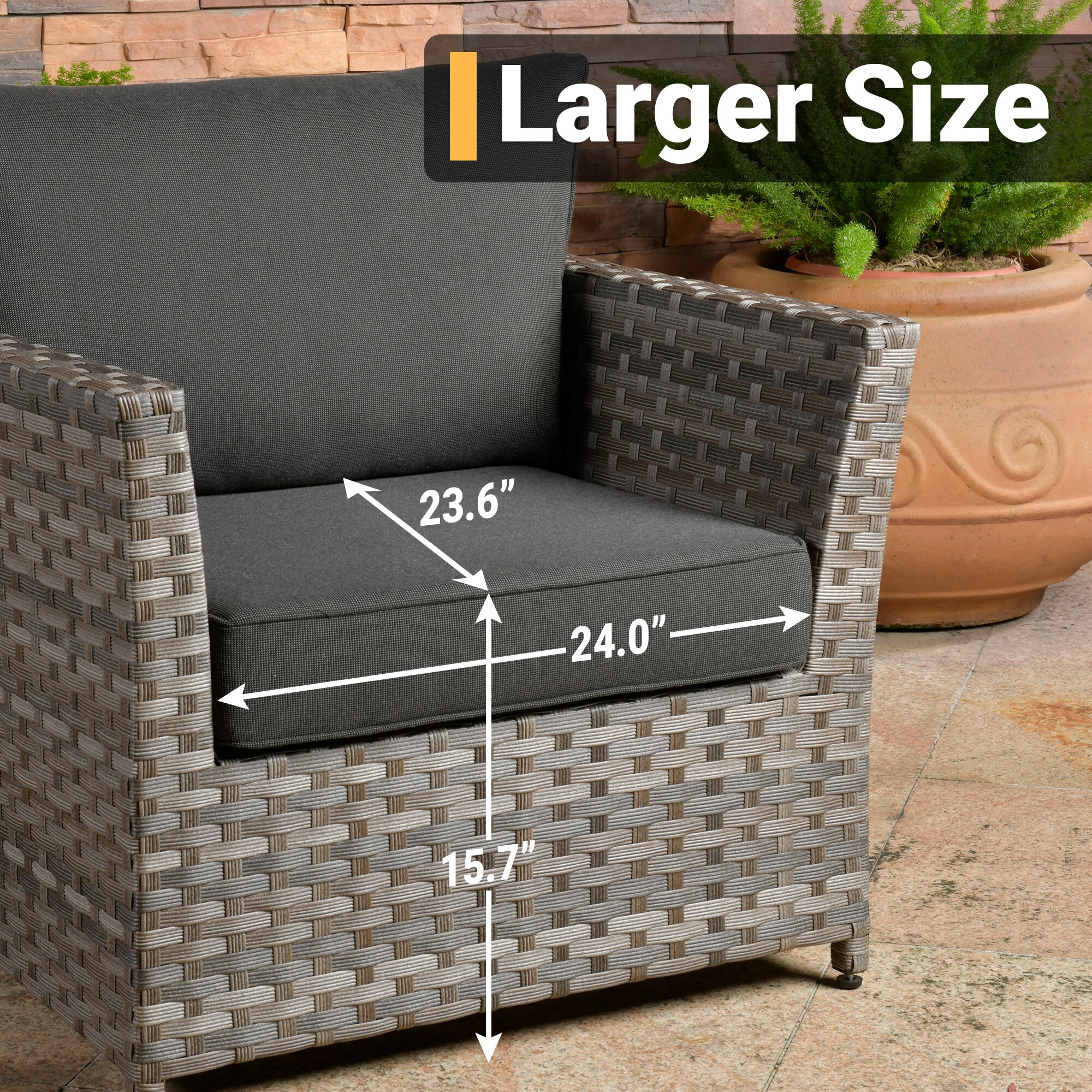 weaxty HMBCFPYZBRS1015 Patio-Conversation-Sets - View #3