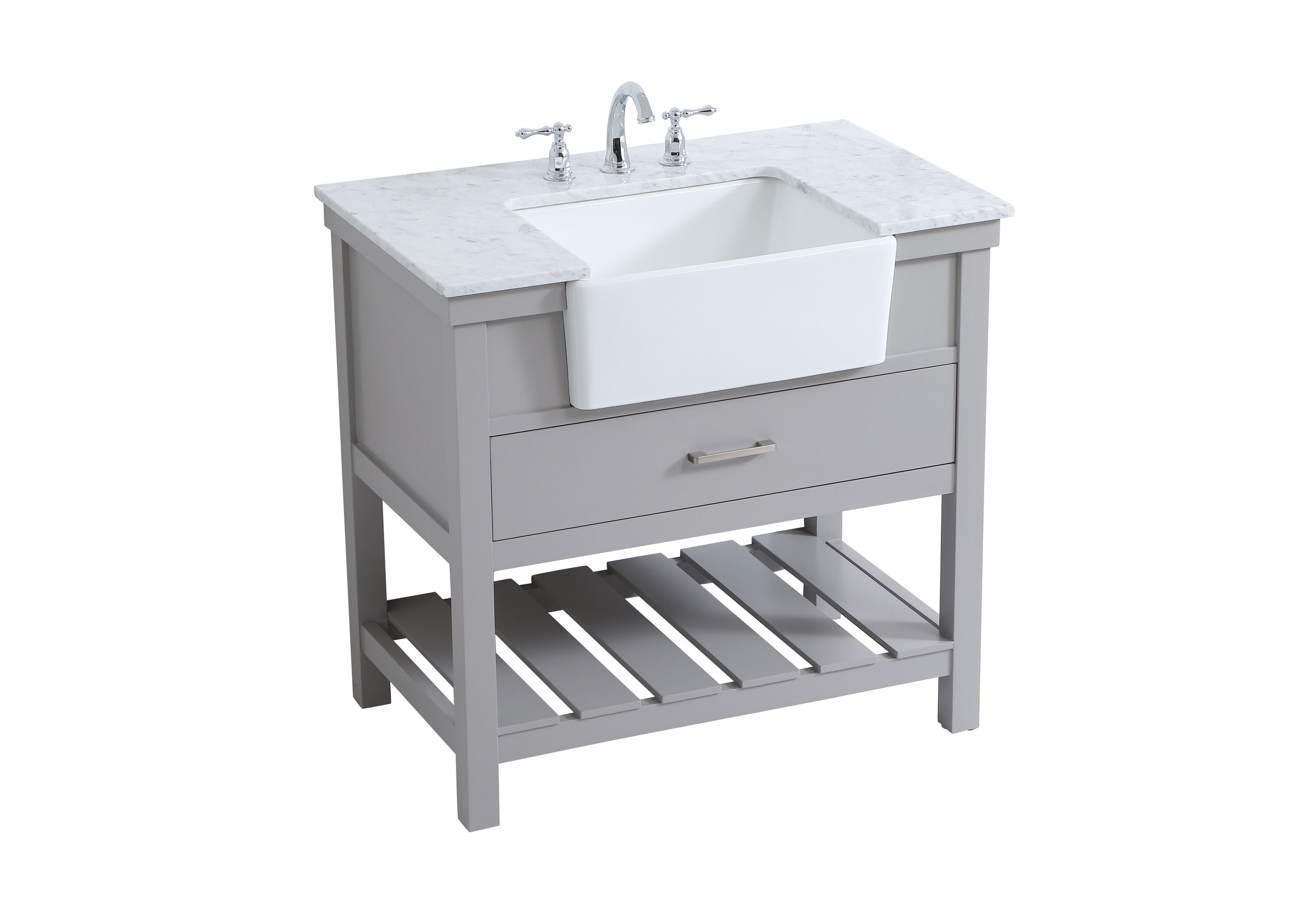 Elegant Decor HF180408GR Bath-Vanity-Combo - View #9