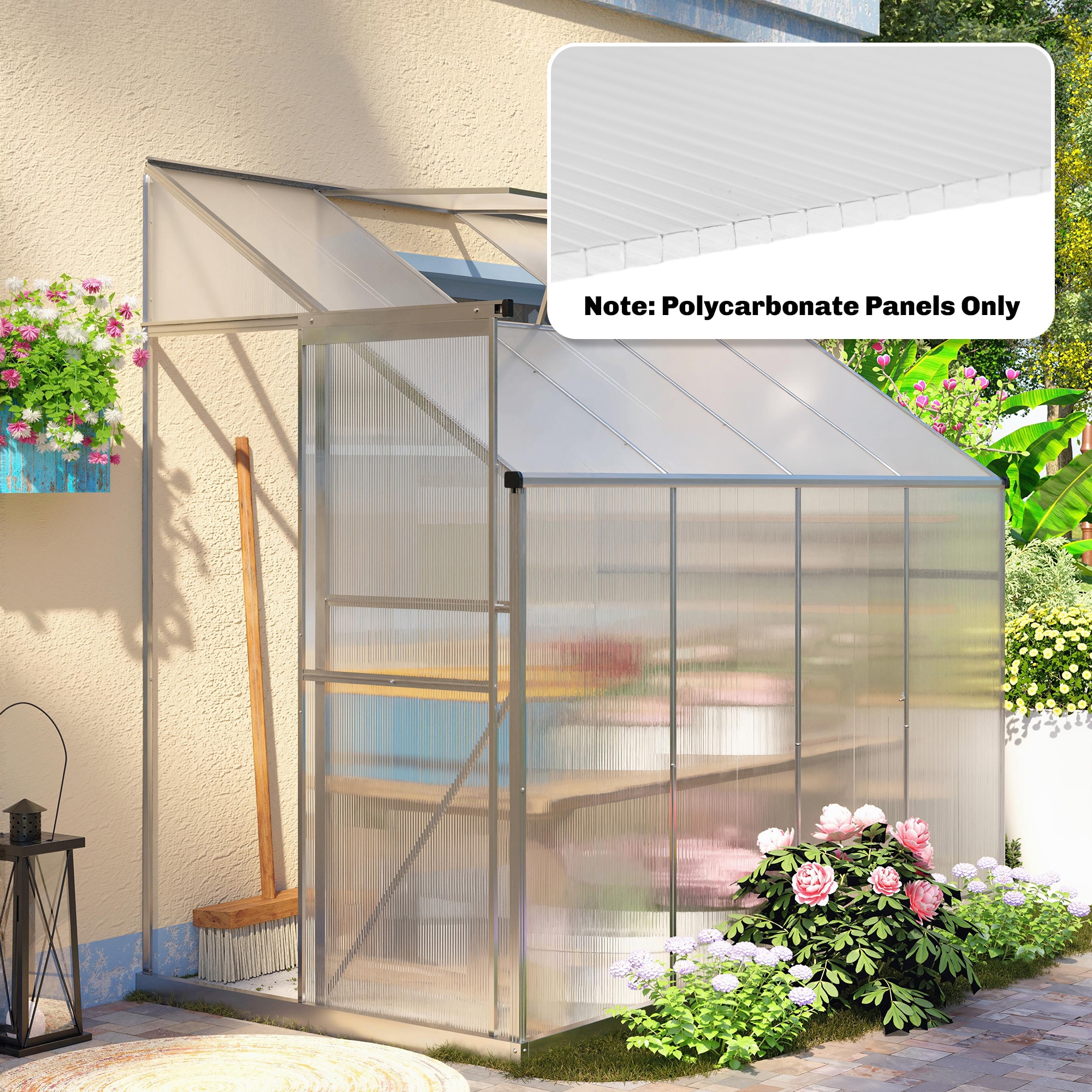Outsunny 84H-709V01WT greenhouses - View #2