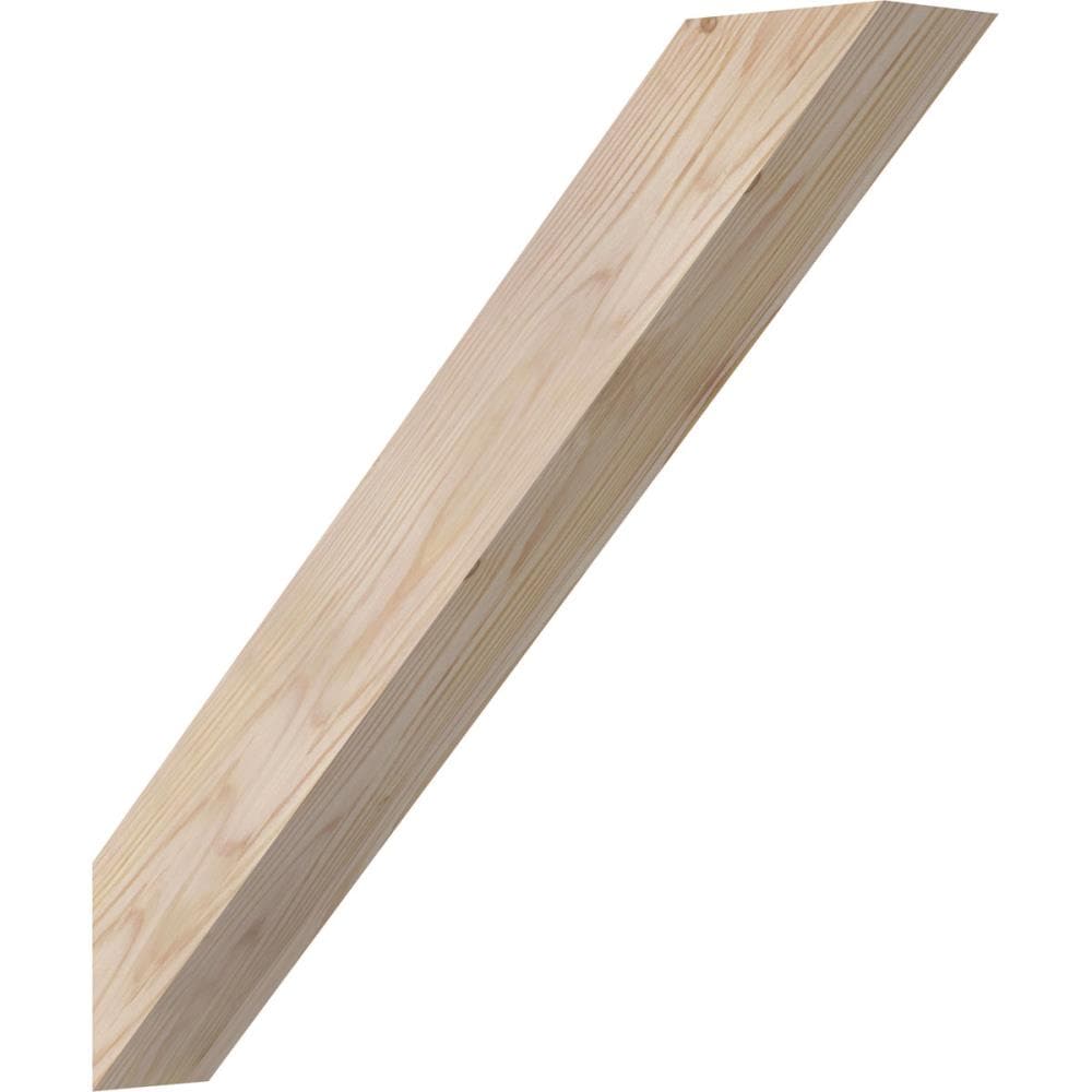 Ekena Millwork BRC04X22X22TRA00SDF 3-1/2-in x 22-in x 22-in Douglas Fir Unfinished Wood Traditional Smooth Knee Brace
