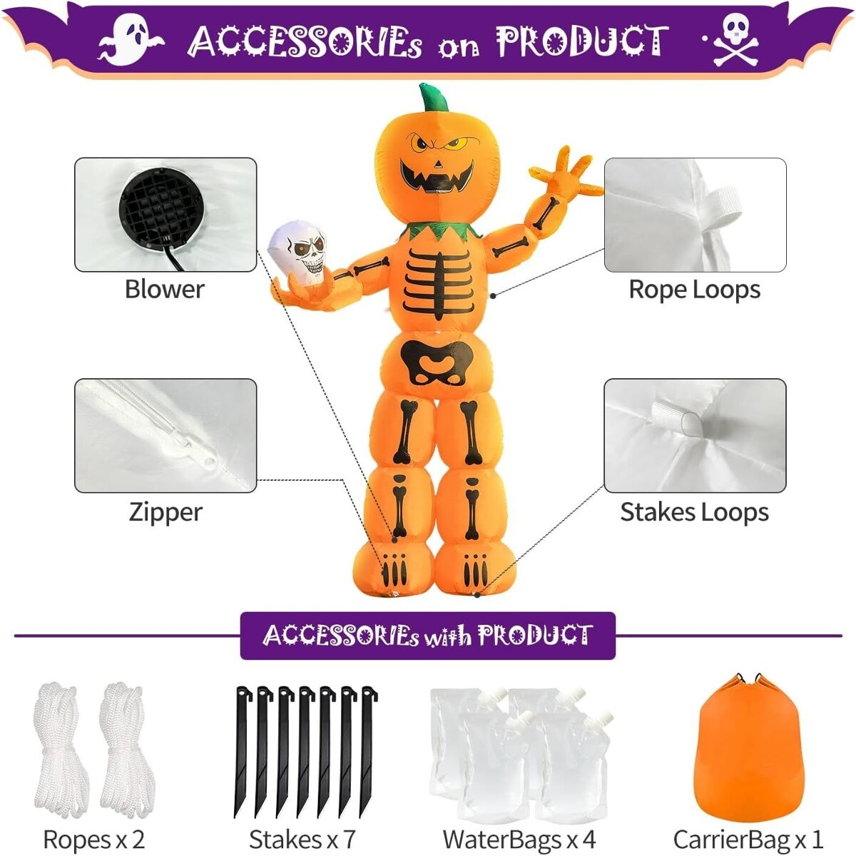 PEXCHO D0102X3VW97 Table-Halloween-Decor - View #5