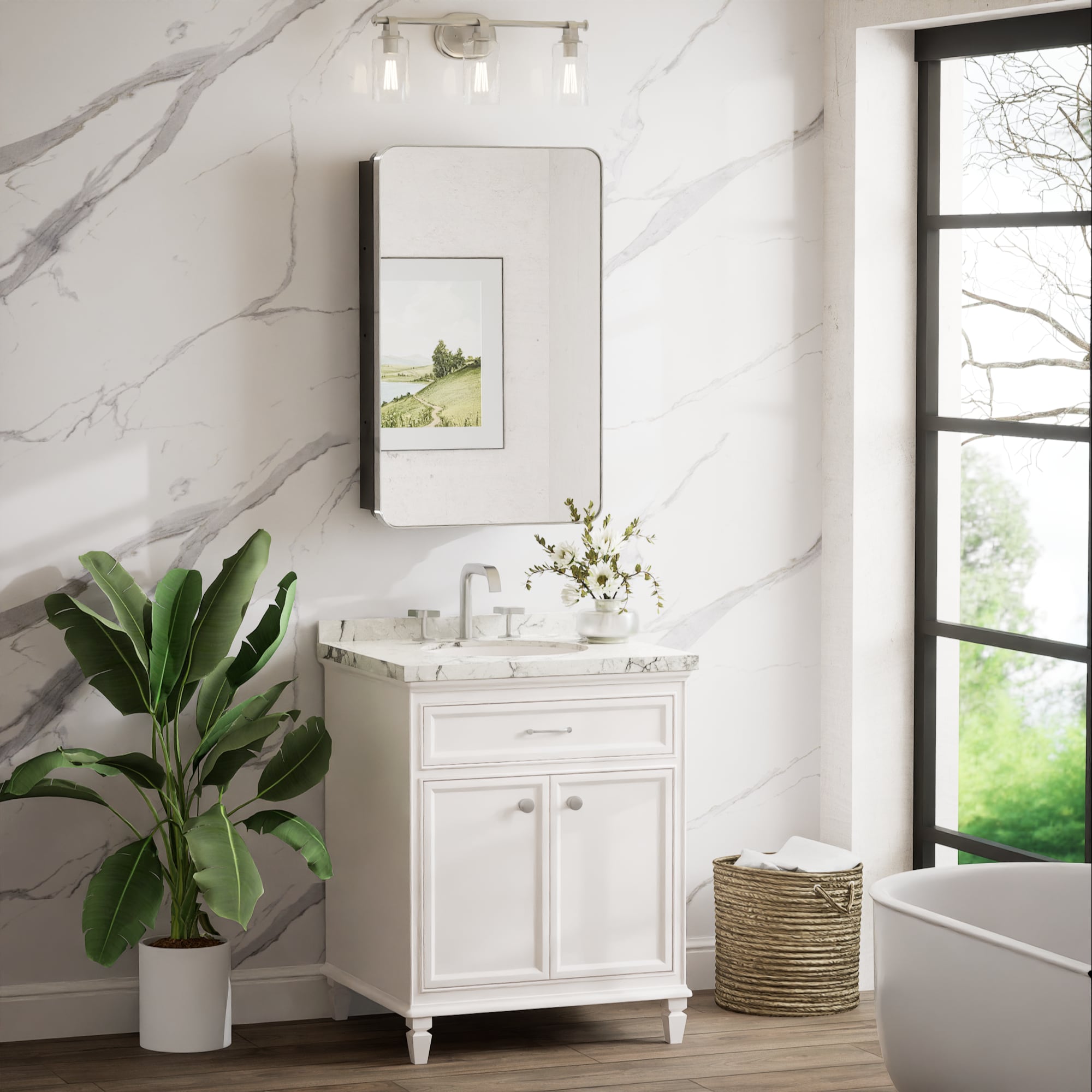 Keonjinn LW-JSKJG-YJ-5181CH Bathroom-Medicine-Cabinets - View #2