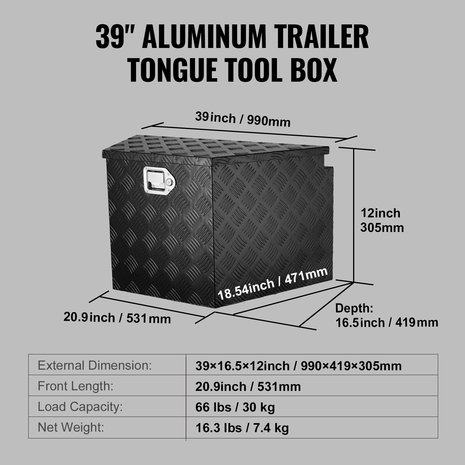 VEVOR TC3916512INCHDMIJV0 Truck-Tool-Boxes - View #8