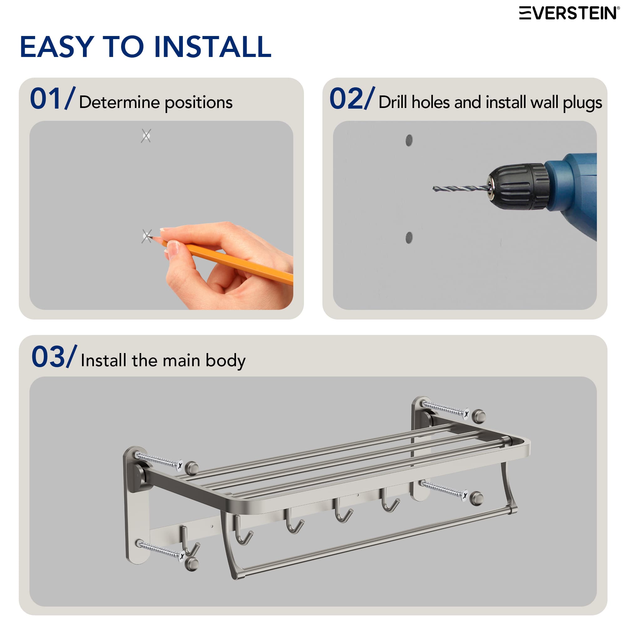 EVERSTEIN SFS-2005-NK Decorative-Bath-Hardware-Kits - View #8