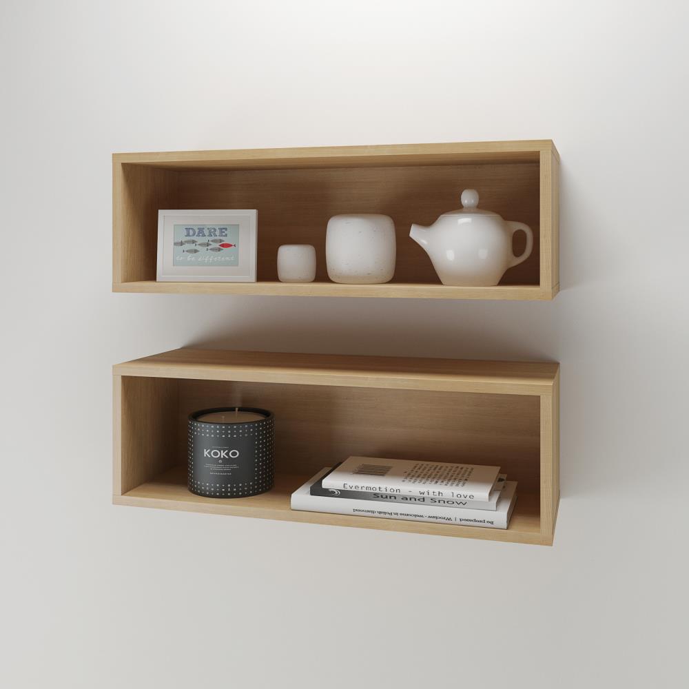 Nexera 223505 Natural Maple Particle Board Floating Shelf 27.75-in L x 9.5-in D Decorative Shelf
