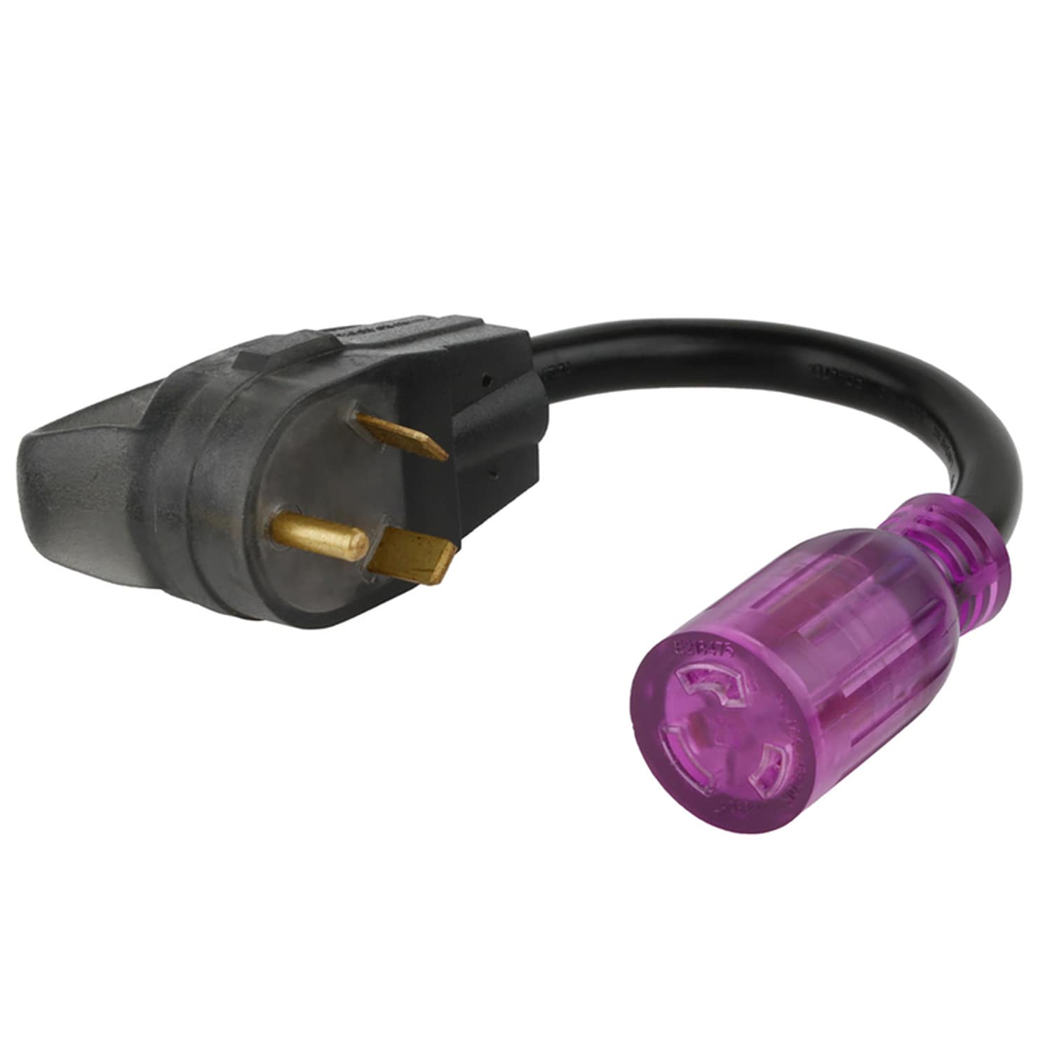  Color Connect 12/3 SJTW 125 V 12 in. L Adapter Cord