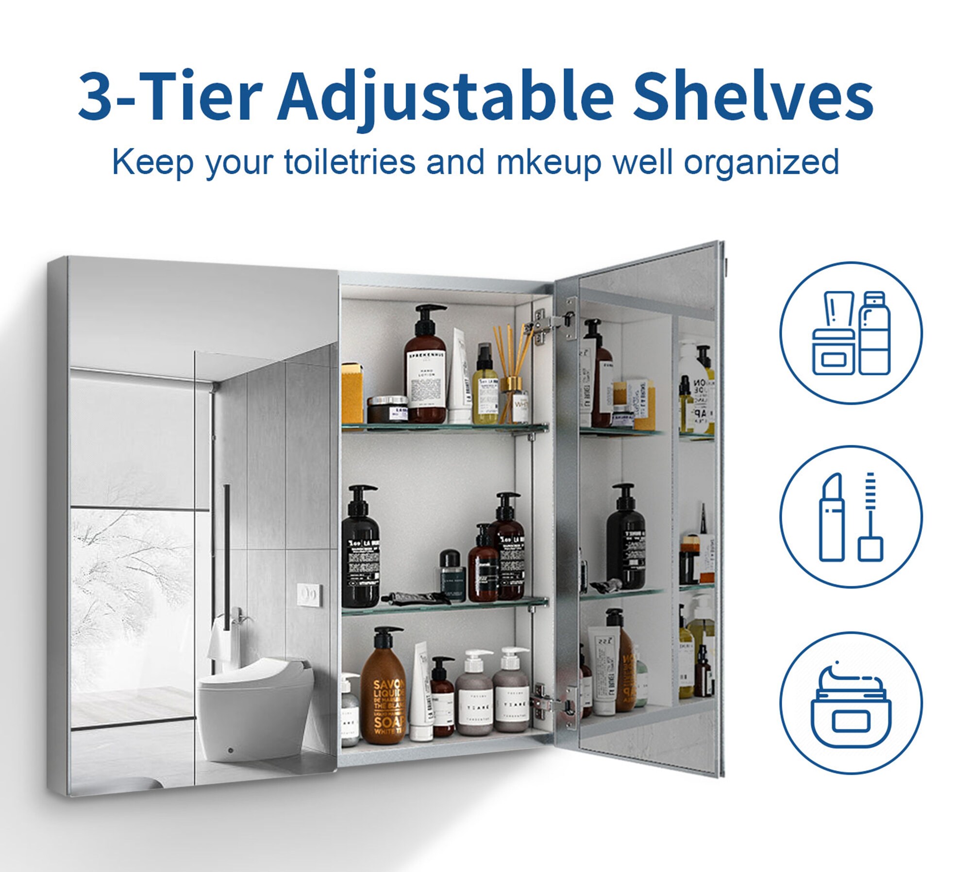 Bybafun YD5300006 Bathroom-Medicine-Cabinets - View #12