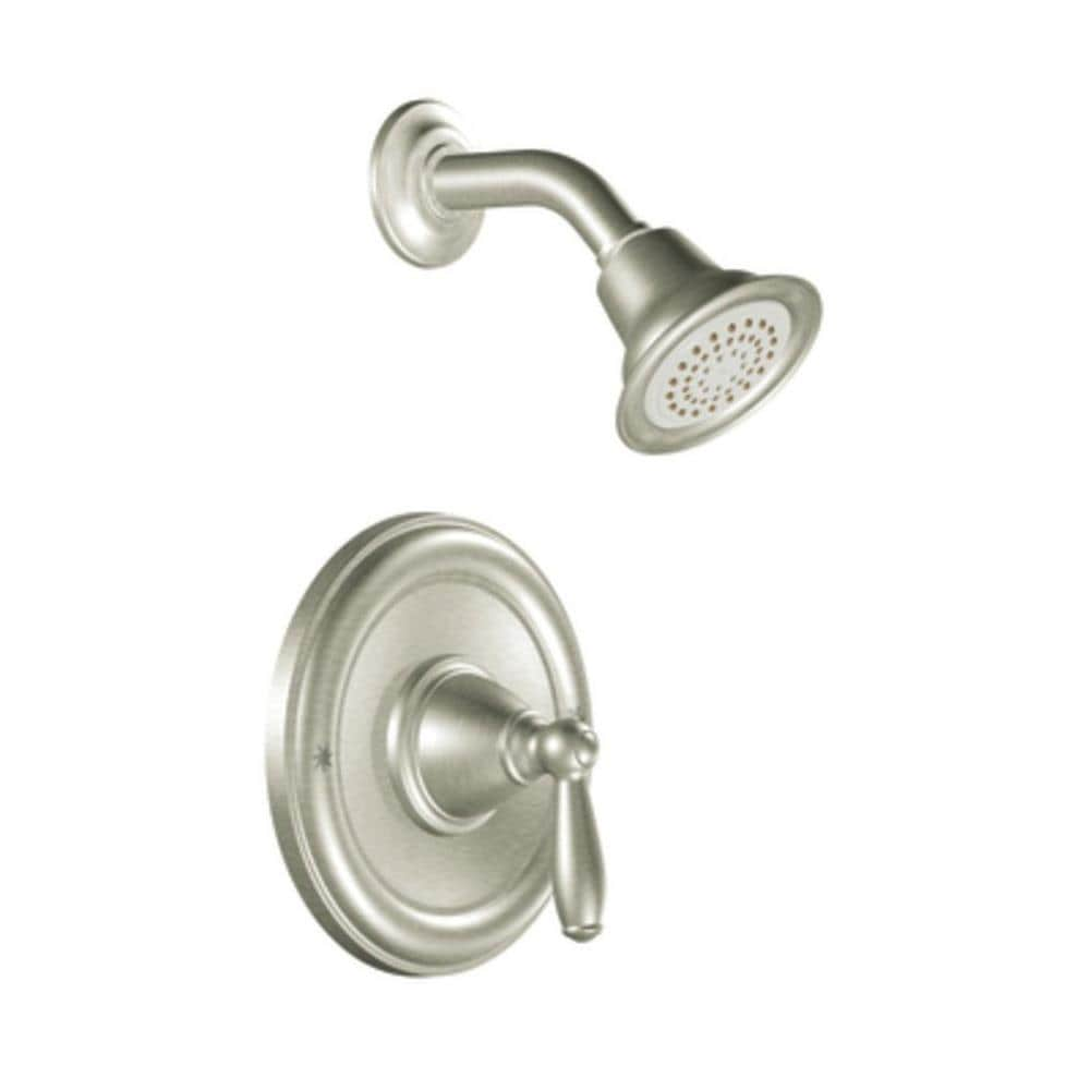 Moen Brantford Brushed Nickel 1 Handle Single Function Shower Faucet   09893313 