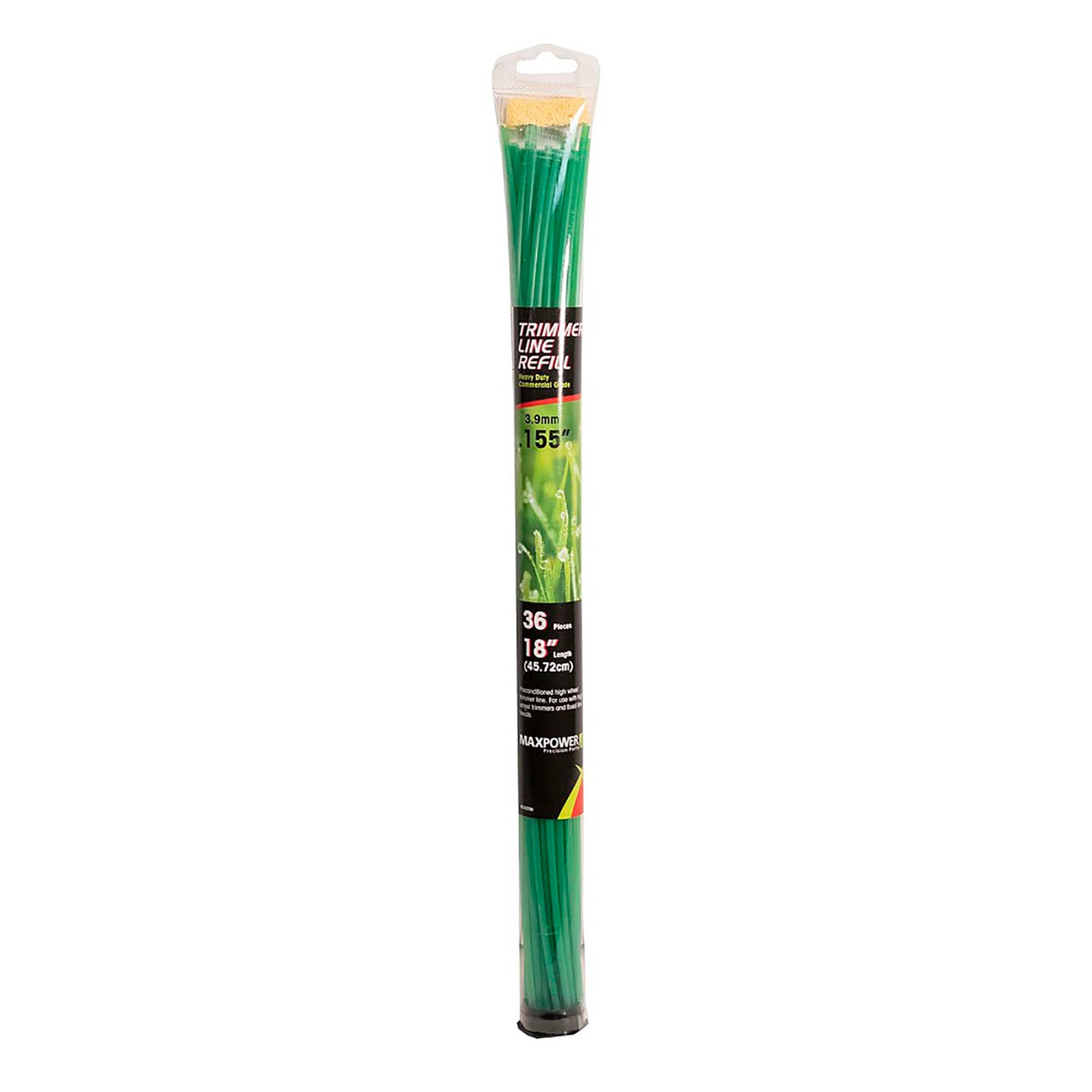 Maxpower 0.155 x 18 Trimmer Line Refill Green - 36 Count | 333750
