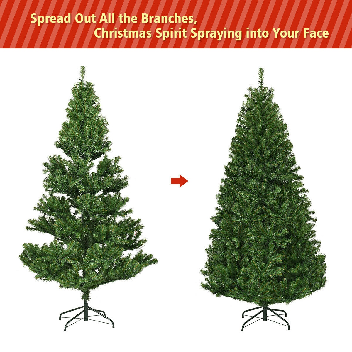 WELLFOR CM-HWY-20678 Artificial-Christmas-Trees - View #3