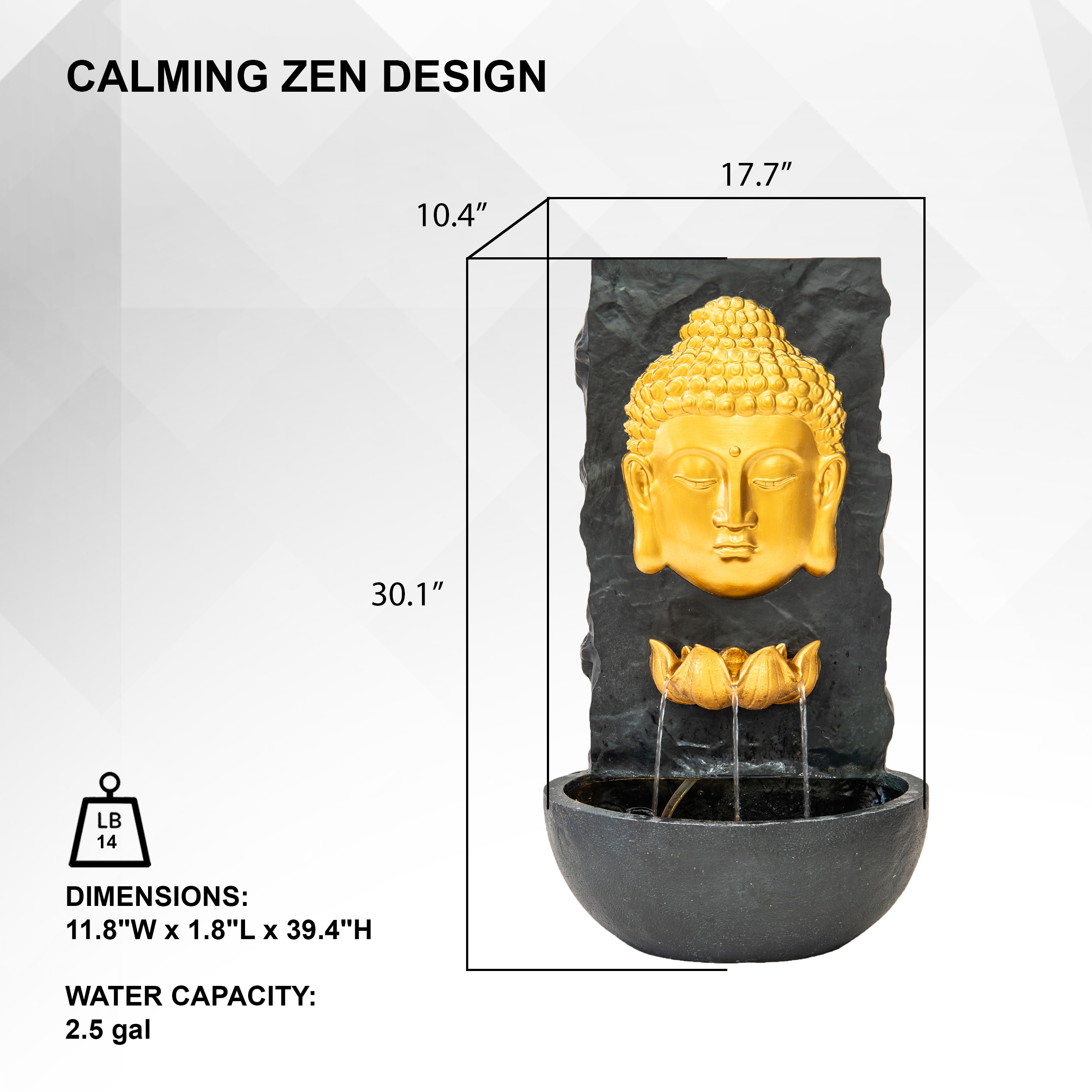 XBrand ALLBDFT582GLD fountains - View #7