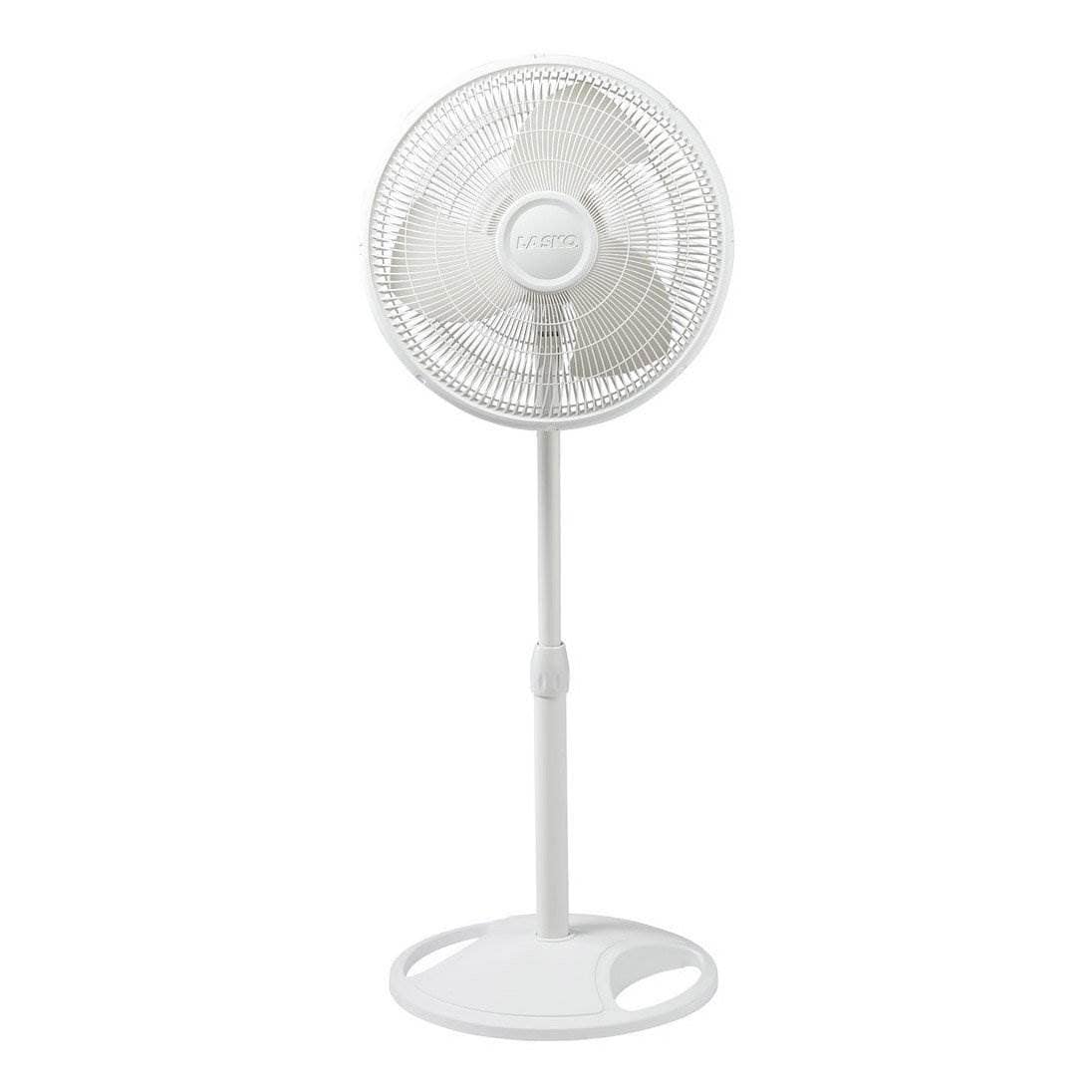 LASKO 77185 2520 16 Inch 3 Speed Quiet Adjustable Tilting Wide Area Oscillating Standing Pedestal Fan for Bedroom Kitchen Home and Office White