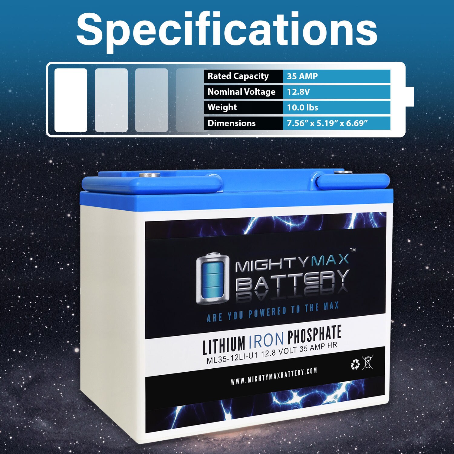 Mighty Max Battery MAX3932423 Device-Replacement-Batteries - View #3