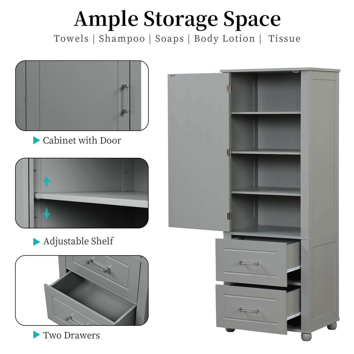 ModernLuxe L3P-N725P241045E Bathroom-Wall-Cabinets - View #3