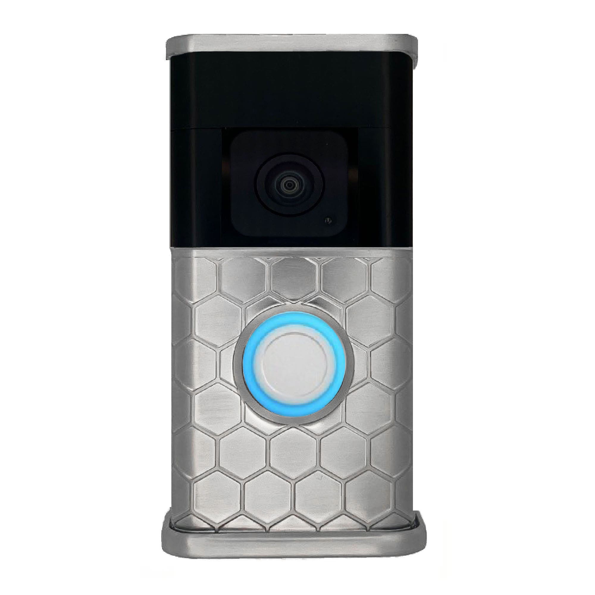 Michael Healy MHVR30023 Video Doorbell Decorative Covers (R3 Collection) Silver Doorbell skin