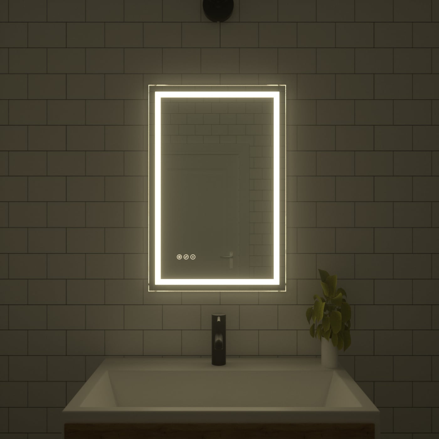 Bayfeve BFKF-2030D4-MIR Framed-Bath-Mirrors - View #16