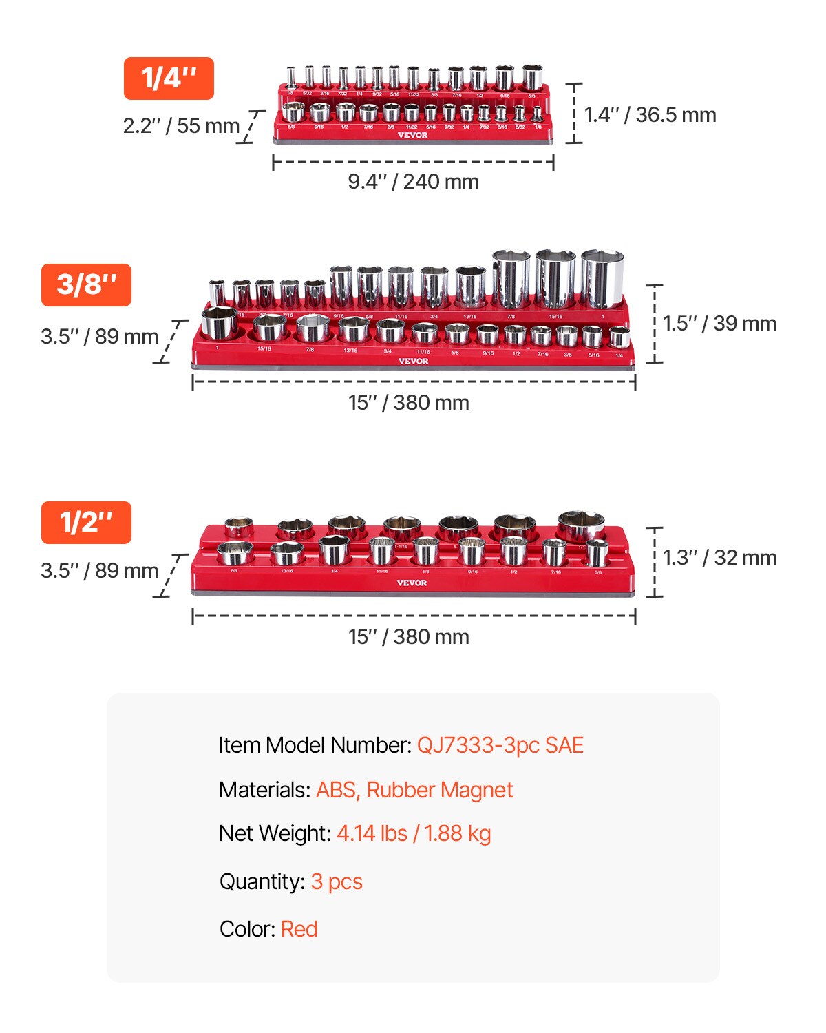 VEVOR GJJHSJTBDDWC3OAZGV0 Mechanics-Tool-Sets - View #8