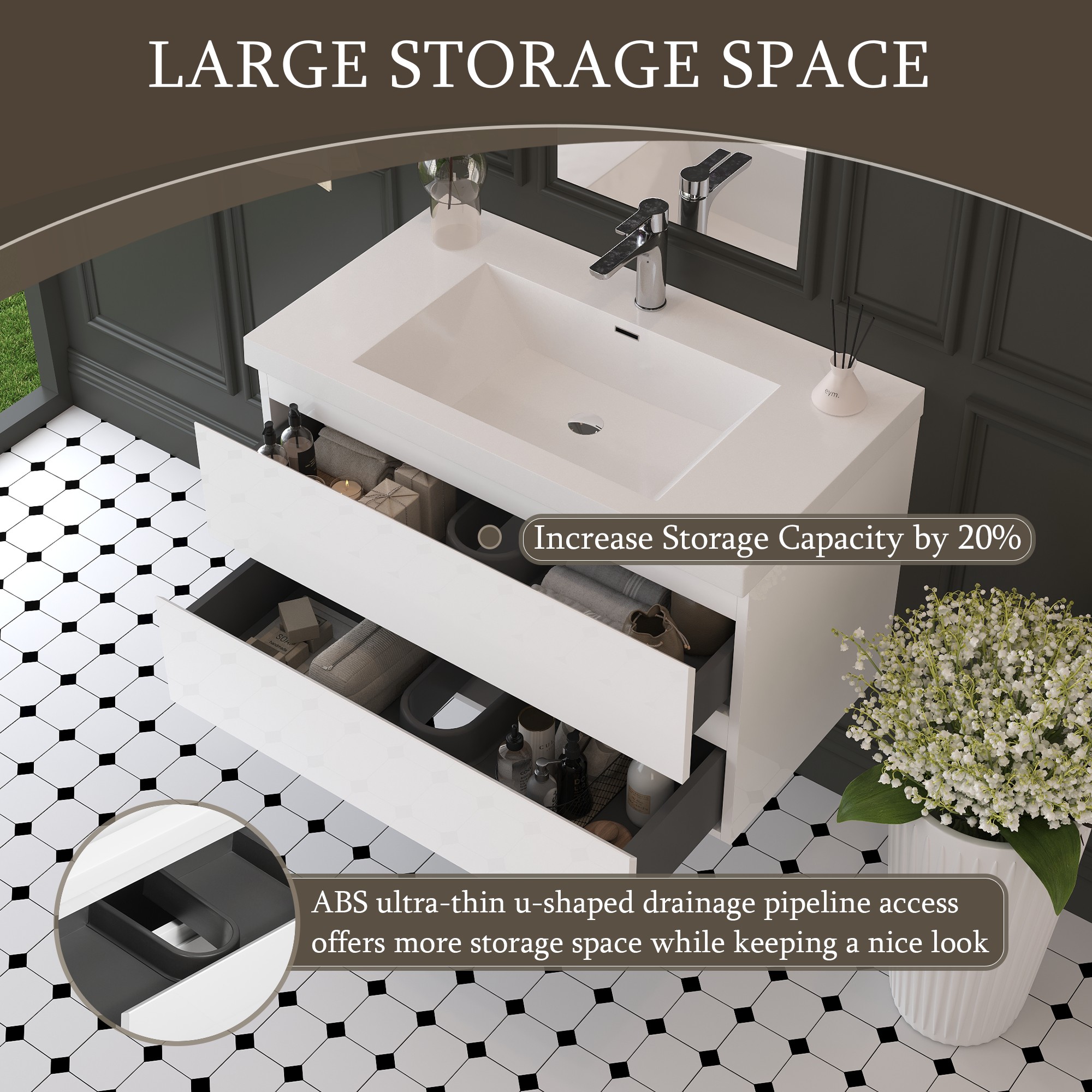 Iseryn YSG26853P15 Bath-Vanity-Combo - View #7