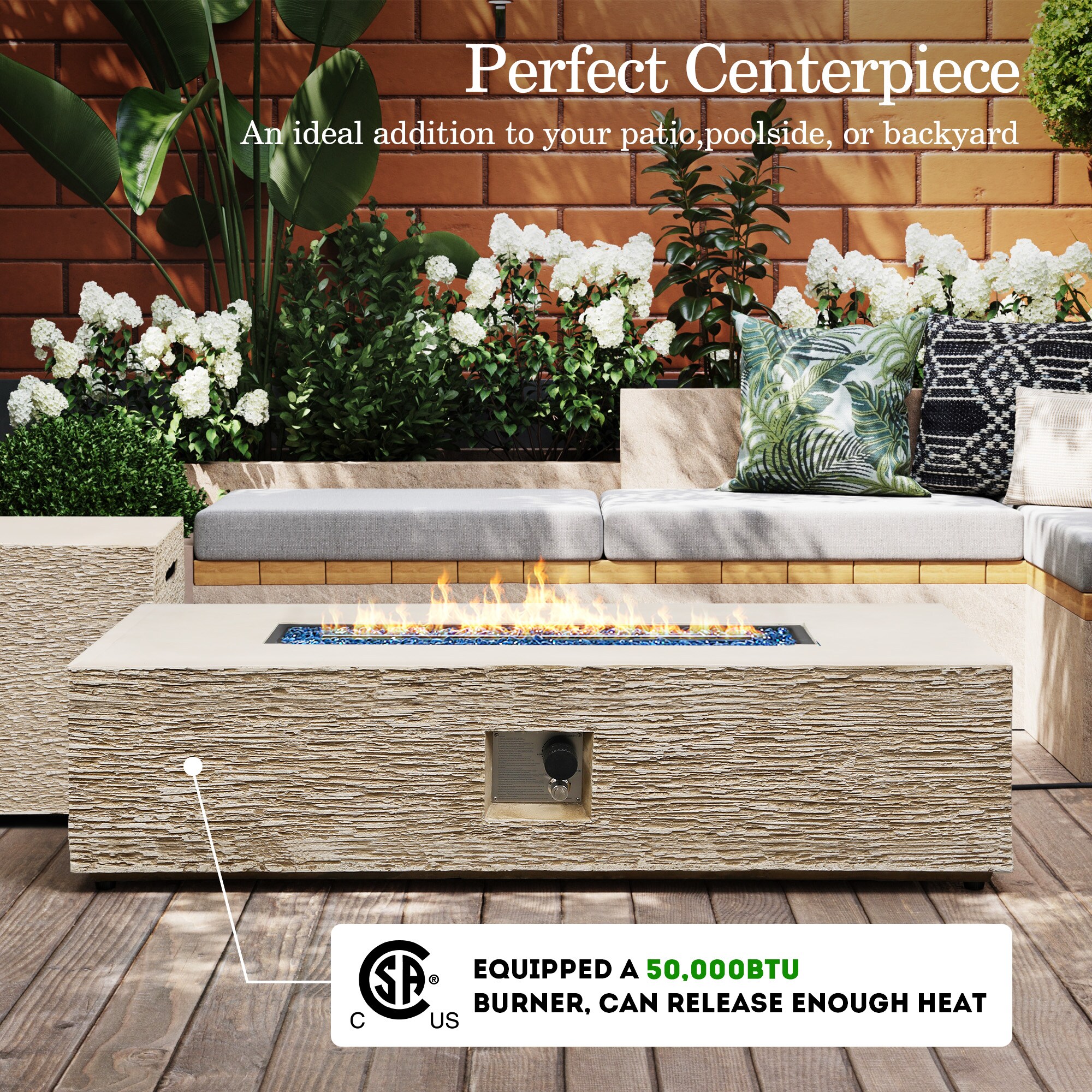 Patio Watcher LS-56MBE-HW-W Outdoor-Gas-Firepits - View #4