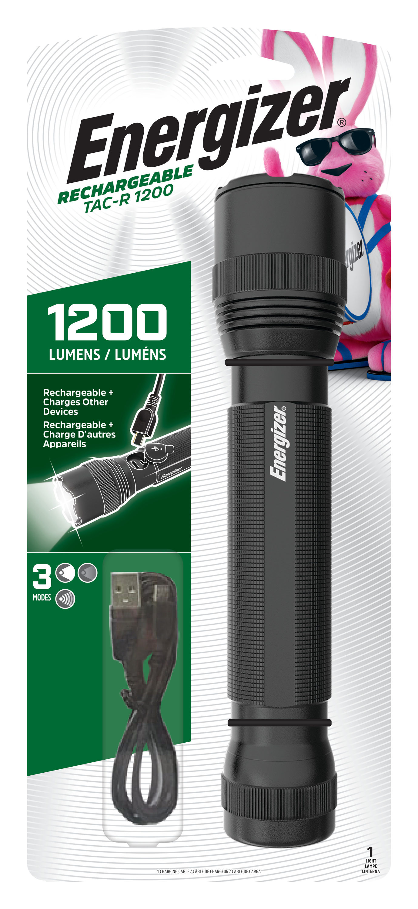 Energizer Rechargeable Emergency LED Flashlight, Plug-In Power Outage  Light, 25 Lumens