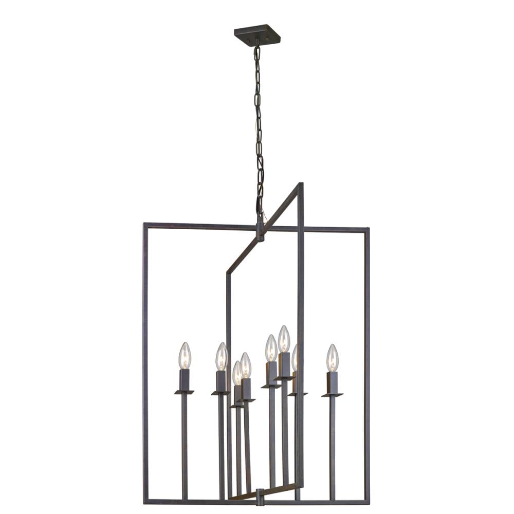 ARTCRAFT AC10722OB Allston 8-Light Oil-Rubbed Bronze Transitional Dry rated Chandelier