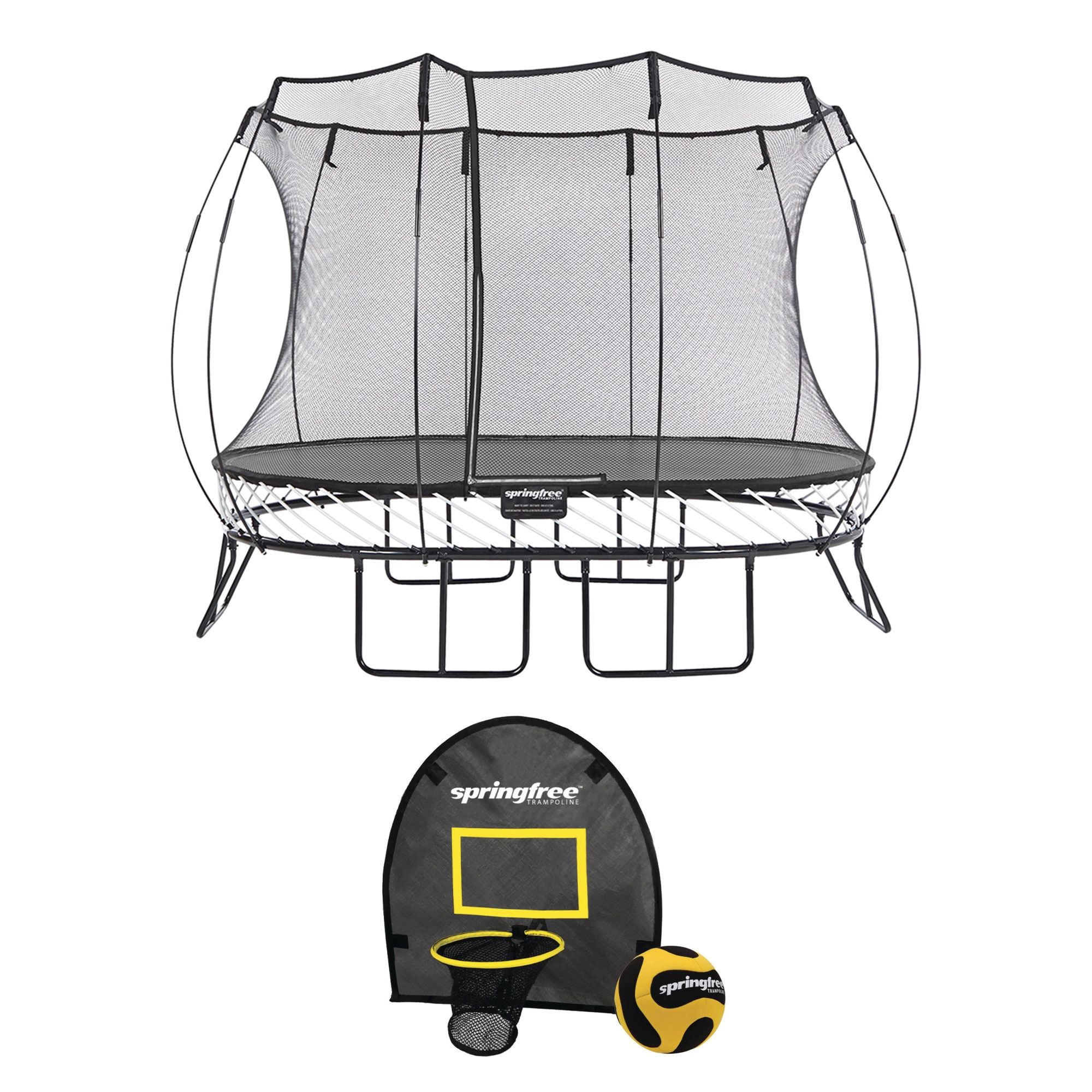 Springfree Trampoline 299720 11-ft Oval Backyard in Black